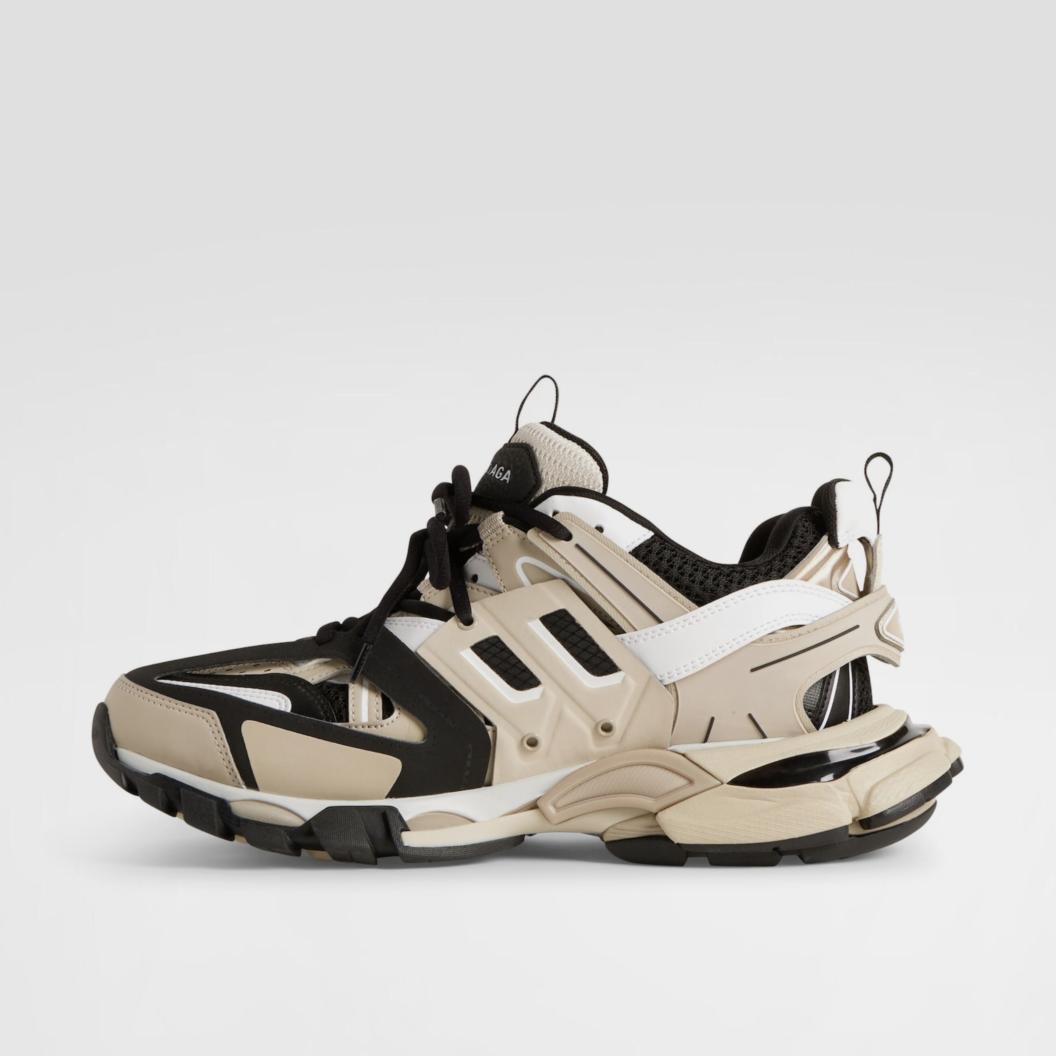 Мъжки кецове в бежово Men’s sneakers Balenciaga Track 542023W3AC48071 Beige/Black medial view