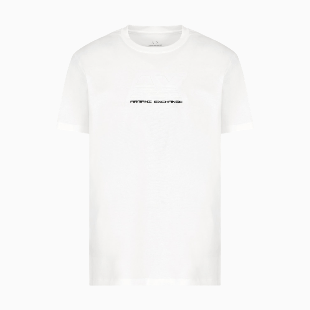 Мъжка тениска Men’s t-shirt Armani Exchange XM000544 AF10361 U0009 off white front view 2