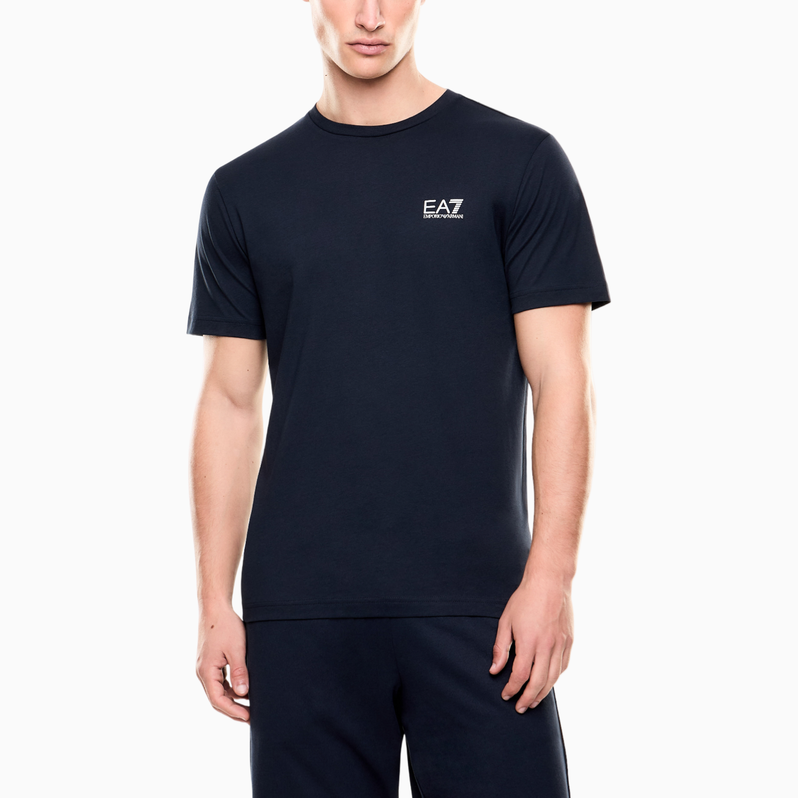 Мъжка синя тениска EA7 Emporio Armani Men T-shirt 8NPT25 PJVPZ 0562 Front View