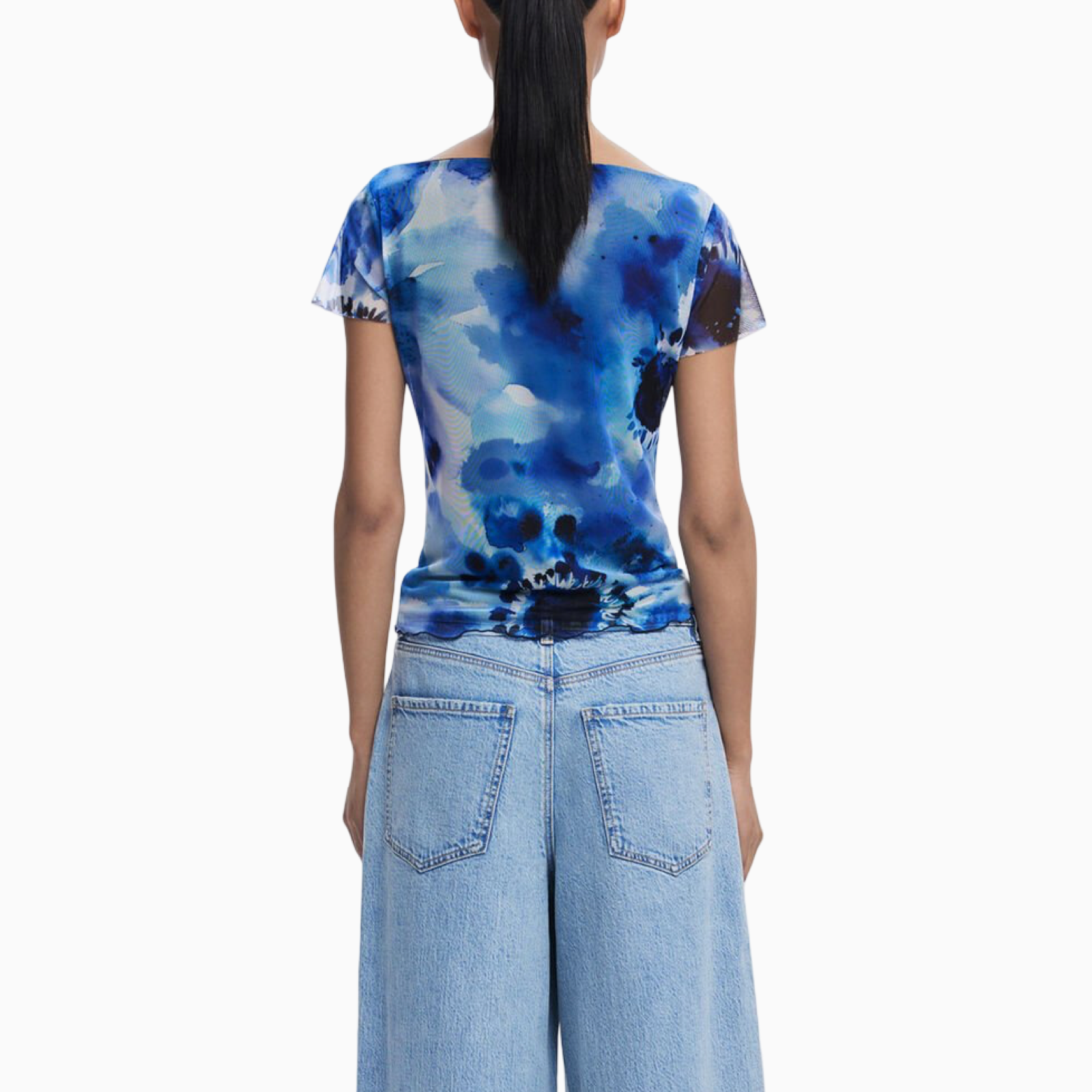 Дамска тениска Desigual 25WWTKX7 Back View