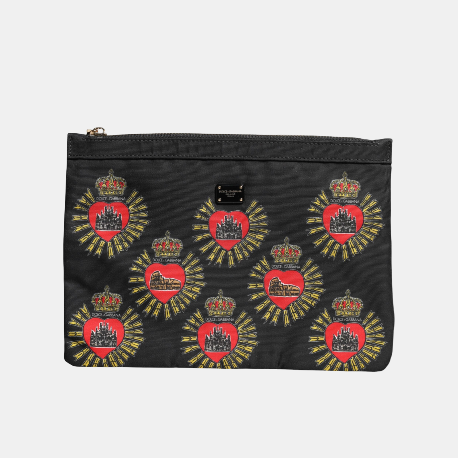 Dolce & Gabbana Sacred Heart Clutch Bag Front View