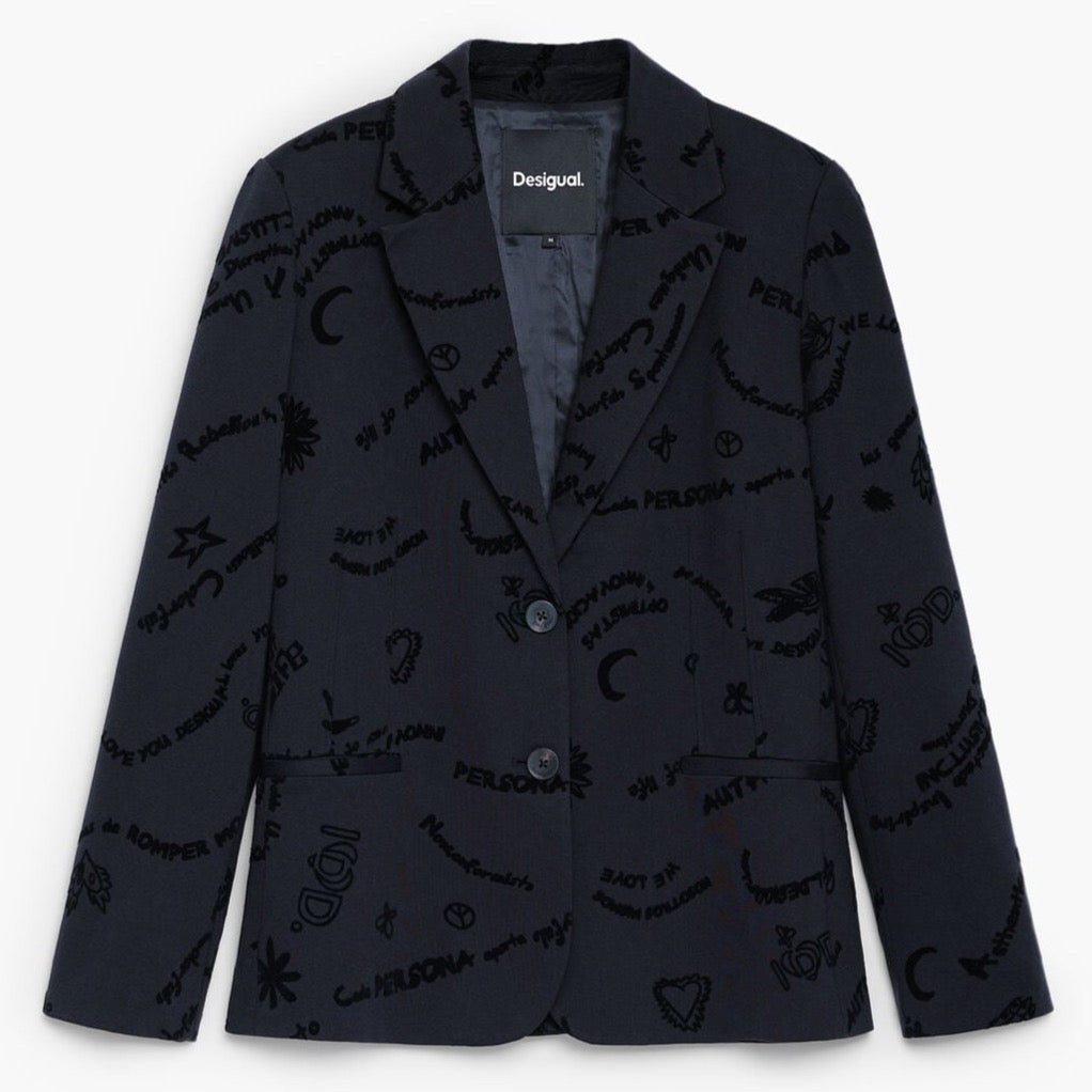 Дамски блейзер Desigual women’s blazer 26WWEW44 2000 Top view 