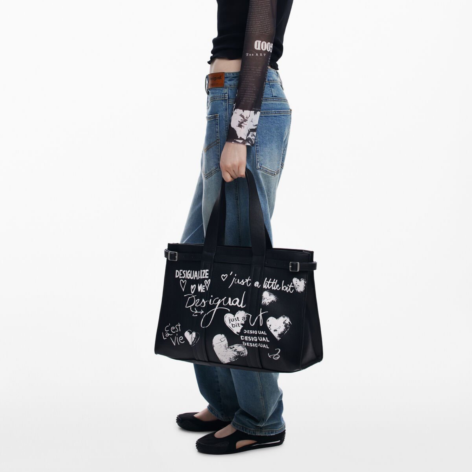 Дамска шопър чанта Desigual Shopper Bag 25WAXPA5 Hand View