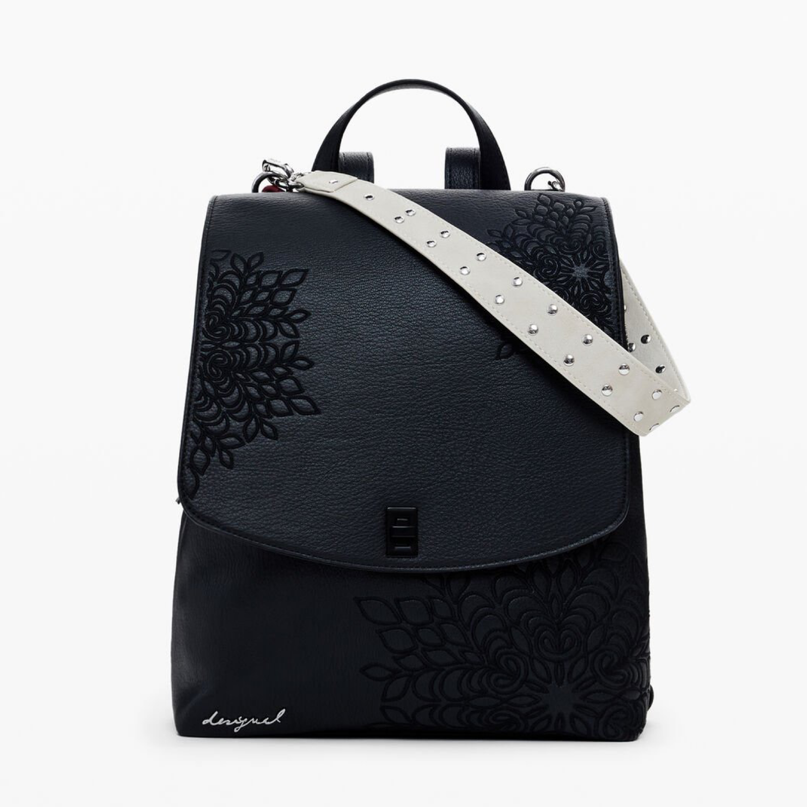 Дамска черна раница Desigual Rucksack 25WAKP19 Front View