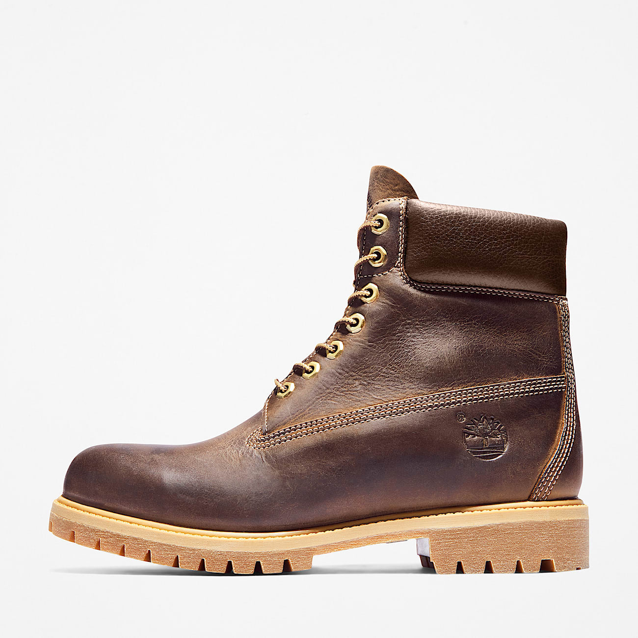 Мъжки боти кубинки Men’s Premium 6 Waterproof Ankle Boots Timberland TB127097214 Brown Lateral view