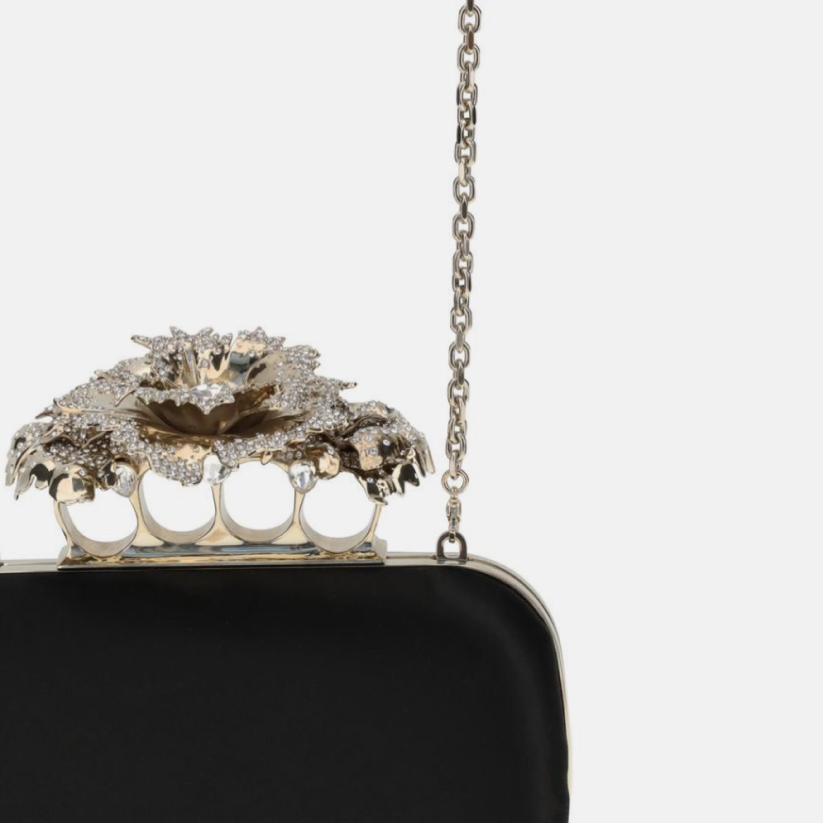 Дамски церемониален клъч Women’s clutch Alexander McQueen Carnation
8456481HBC31000 Black and Gold detail view