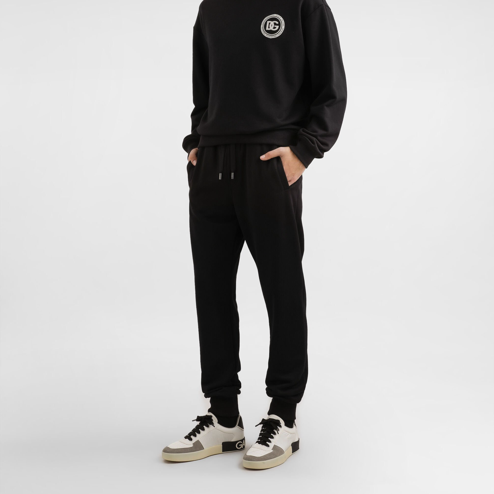 Dolce & Gabbana Knit Trousers With Patch GVS2HZG7PZGN0000 Side View