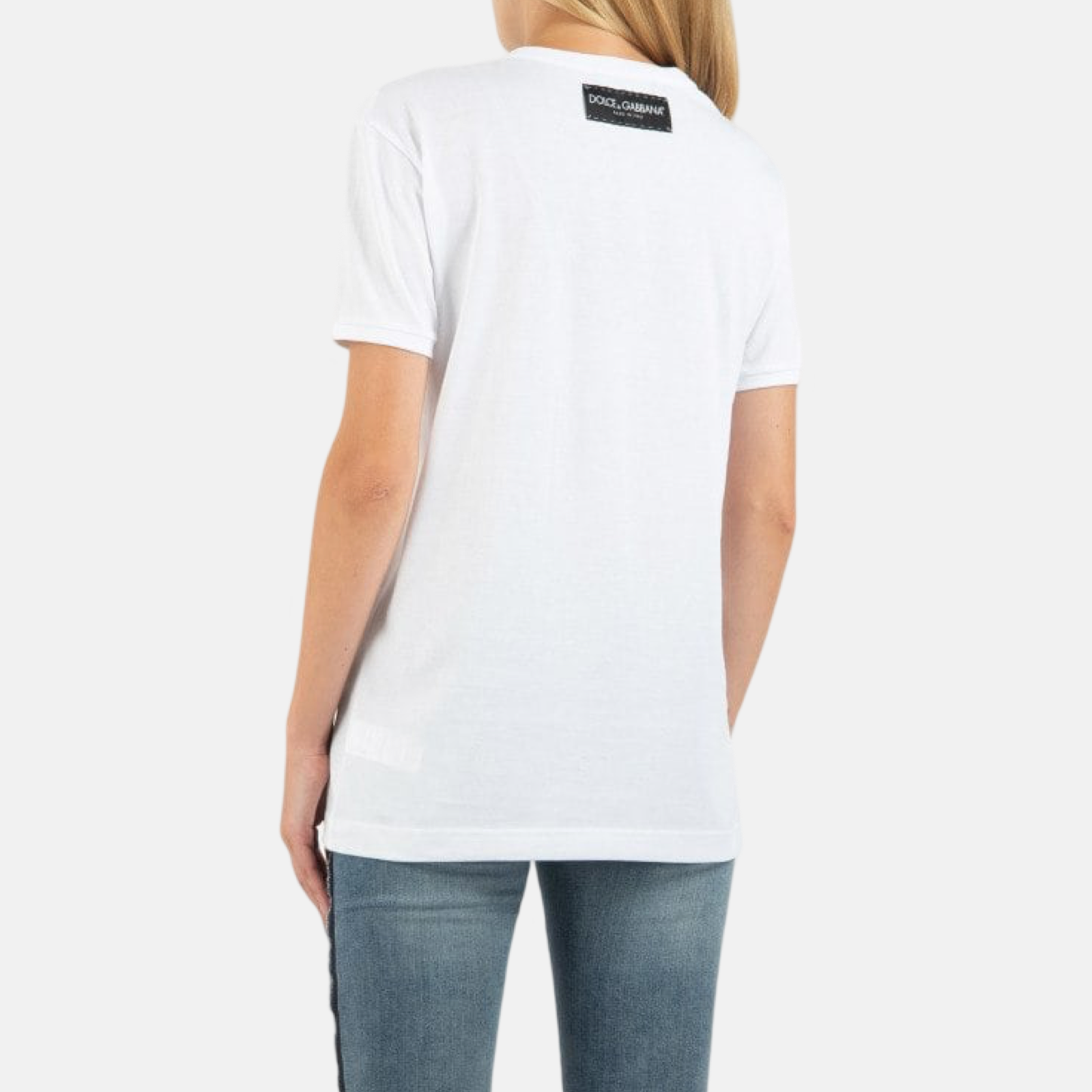 Дамска бяла тениска Dolce & Gabbana DG Love Women T-shirt