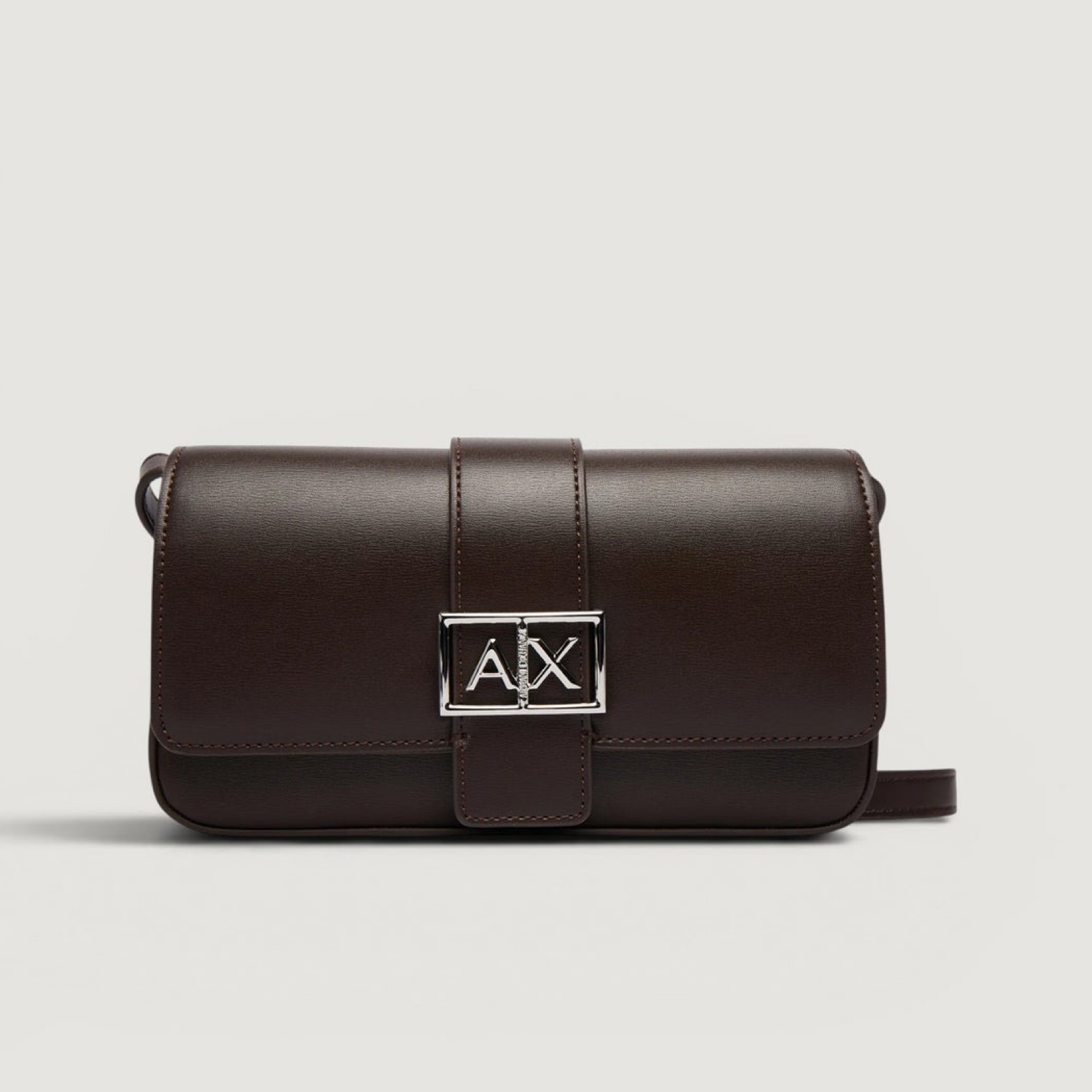 Дамска кафява клъч чанта Armani Exchange Women Clutch Bag XW002567 AF12039 Front View