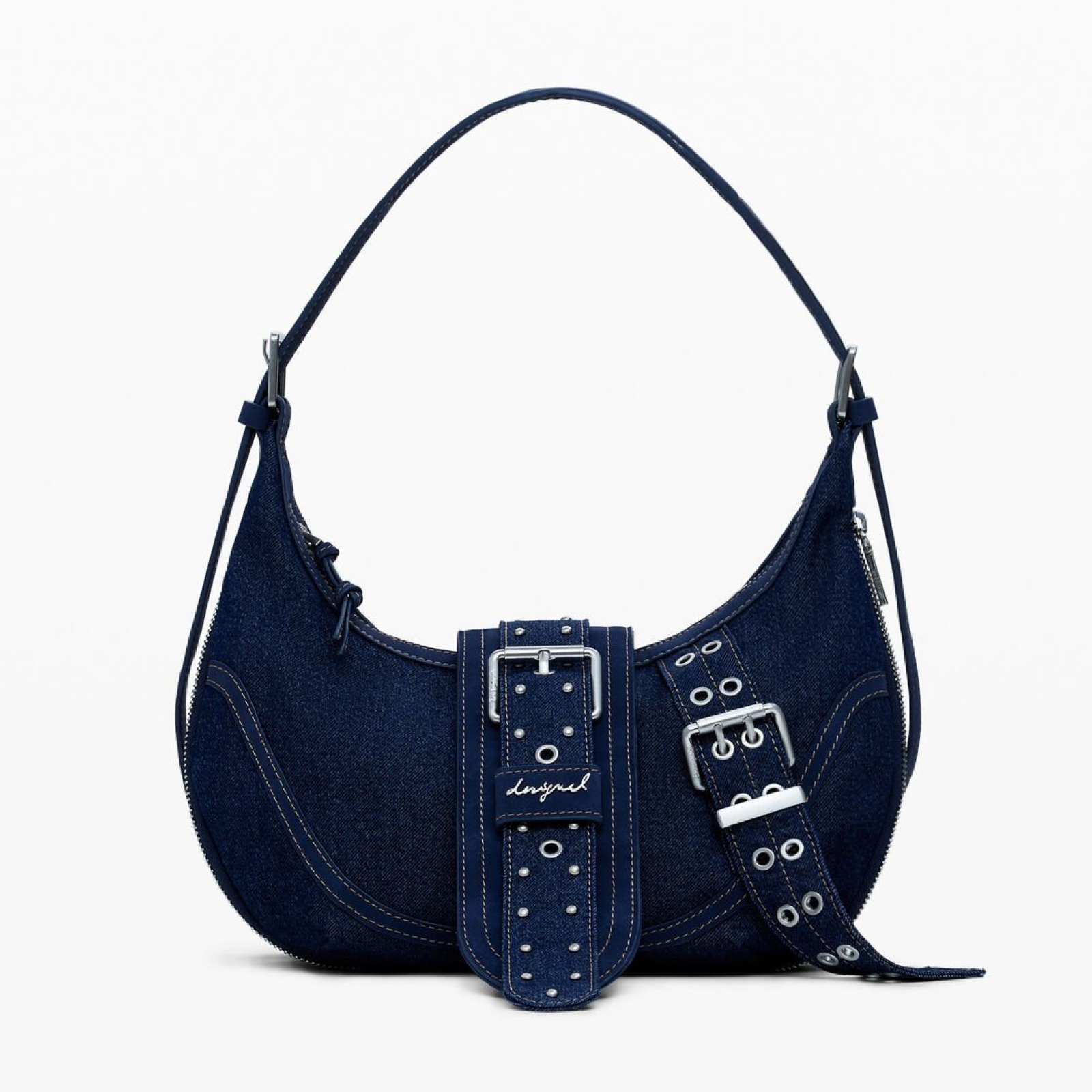 Дамска синя чанта Desigual Women Handbag 25WAXD24 Front View