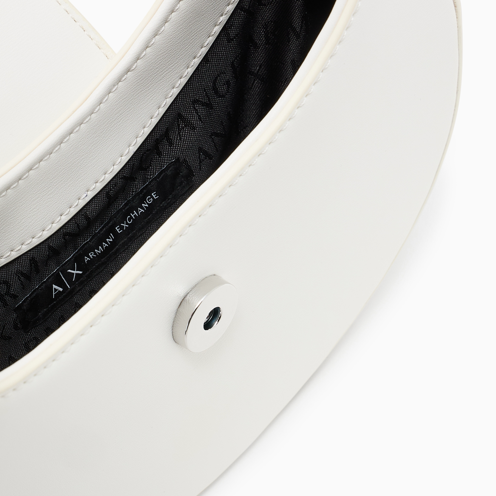 Дамска бяла чанта Armani Exchange Women Shoulder Bag XW002566 AF12039 U0011 Inside View