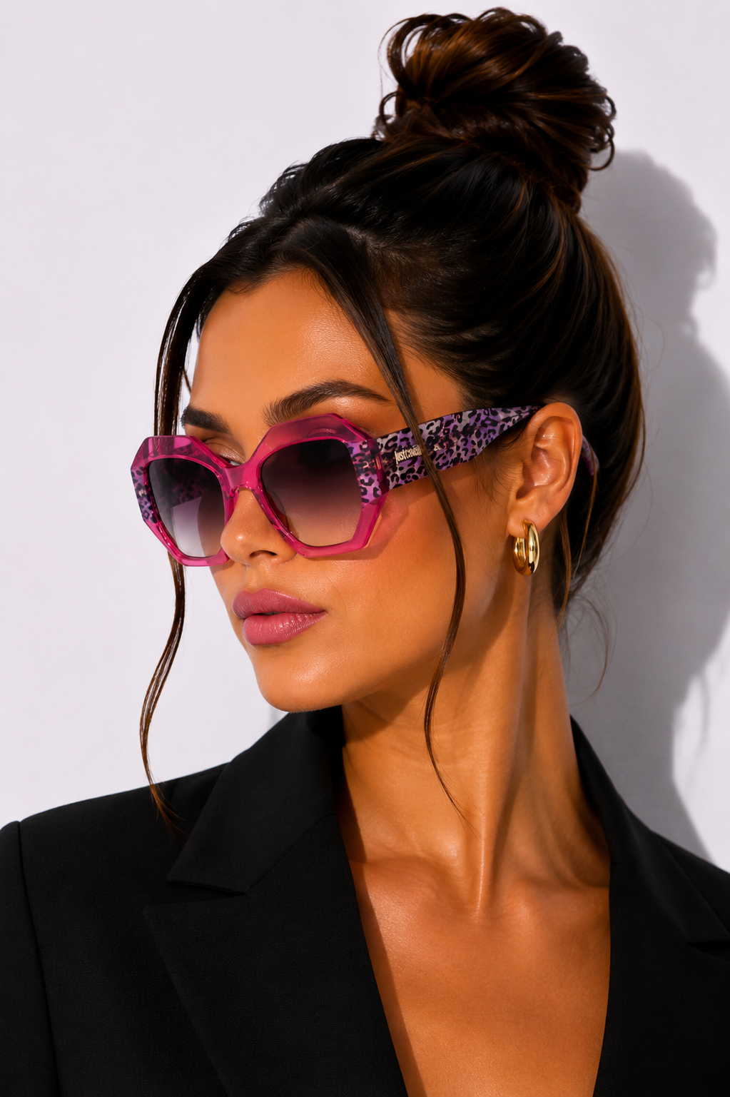 Дамски слънчеви очила Just Cavalli Women Sunglasses SJC100V 01BV Model View