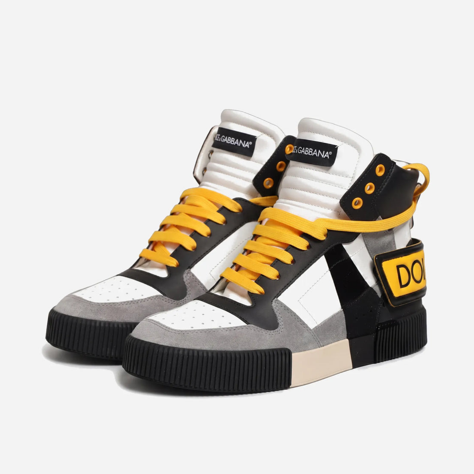 Dolce & Gabbana Milano 1984 Men High Top Sneakers Front View