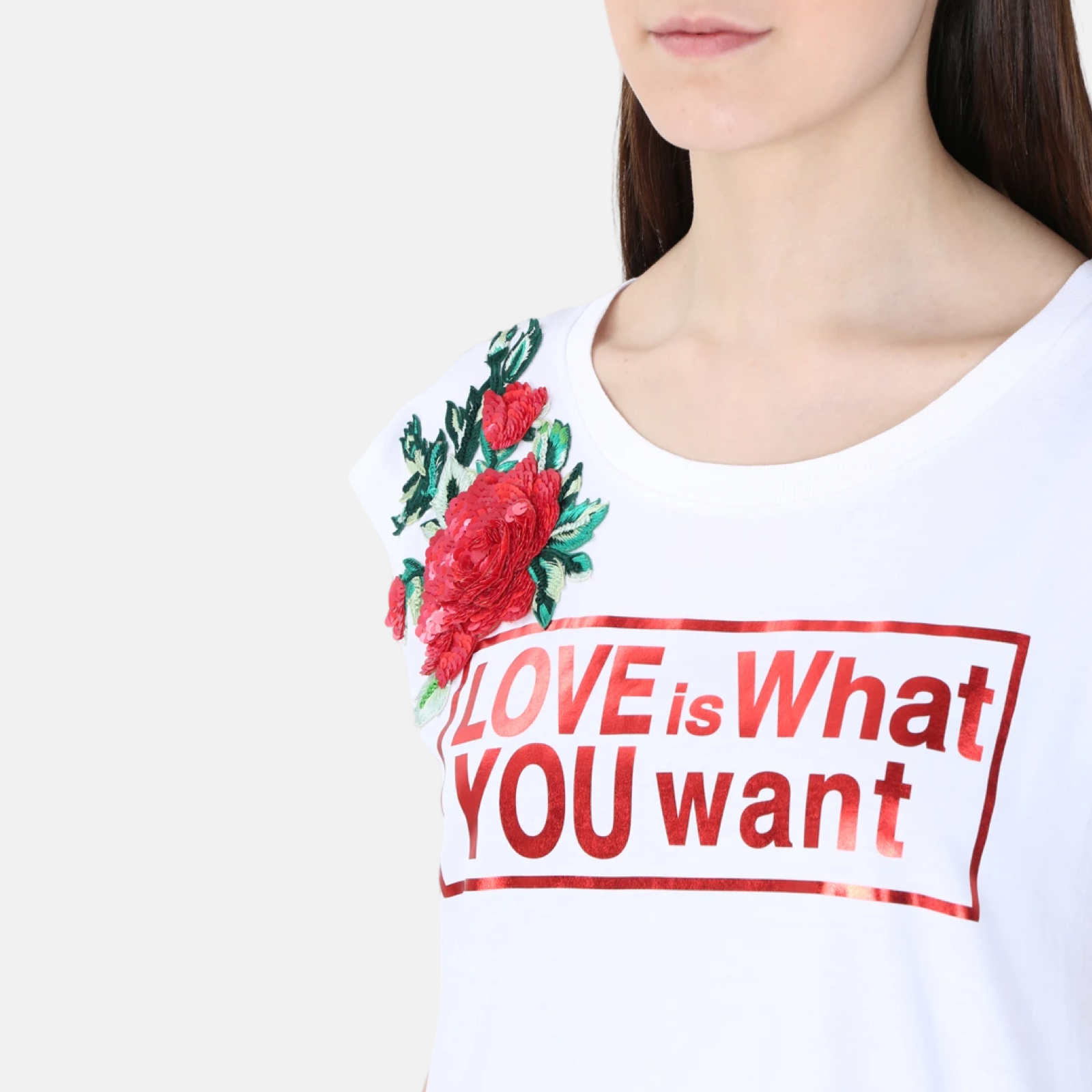 Дамски бял топ Dolce & Gabbana Floral Graphic Print Women Tank Top