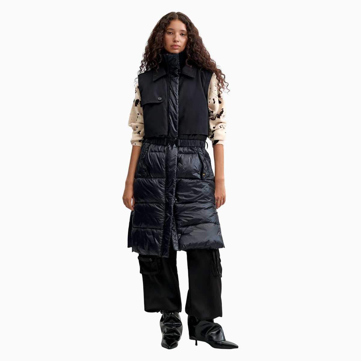 Дамско палто Desigual Women Coat 26WWEW35 2000 Front View