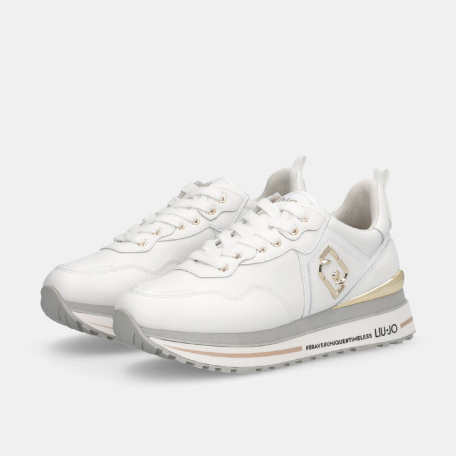 Дамски бели маратонки Liu Jo Women Sneakers BF5009P0102 Lateral View