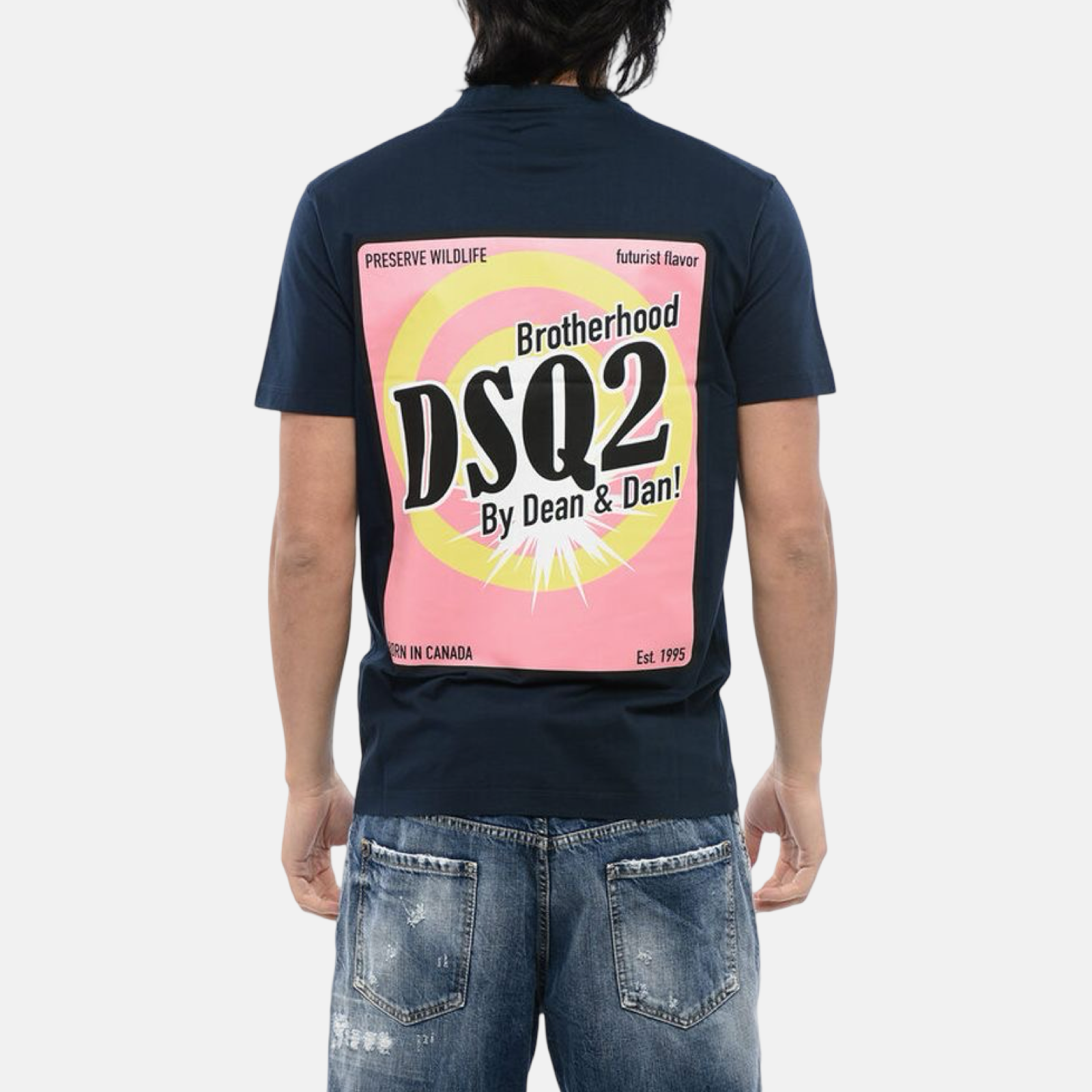 Dsquared² Preserve Wildlife Men T-Shirt Back View