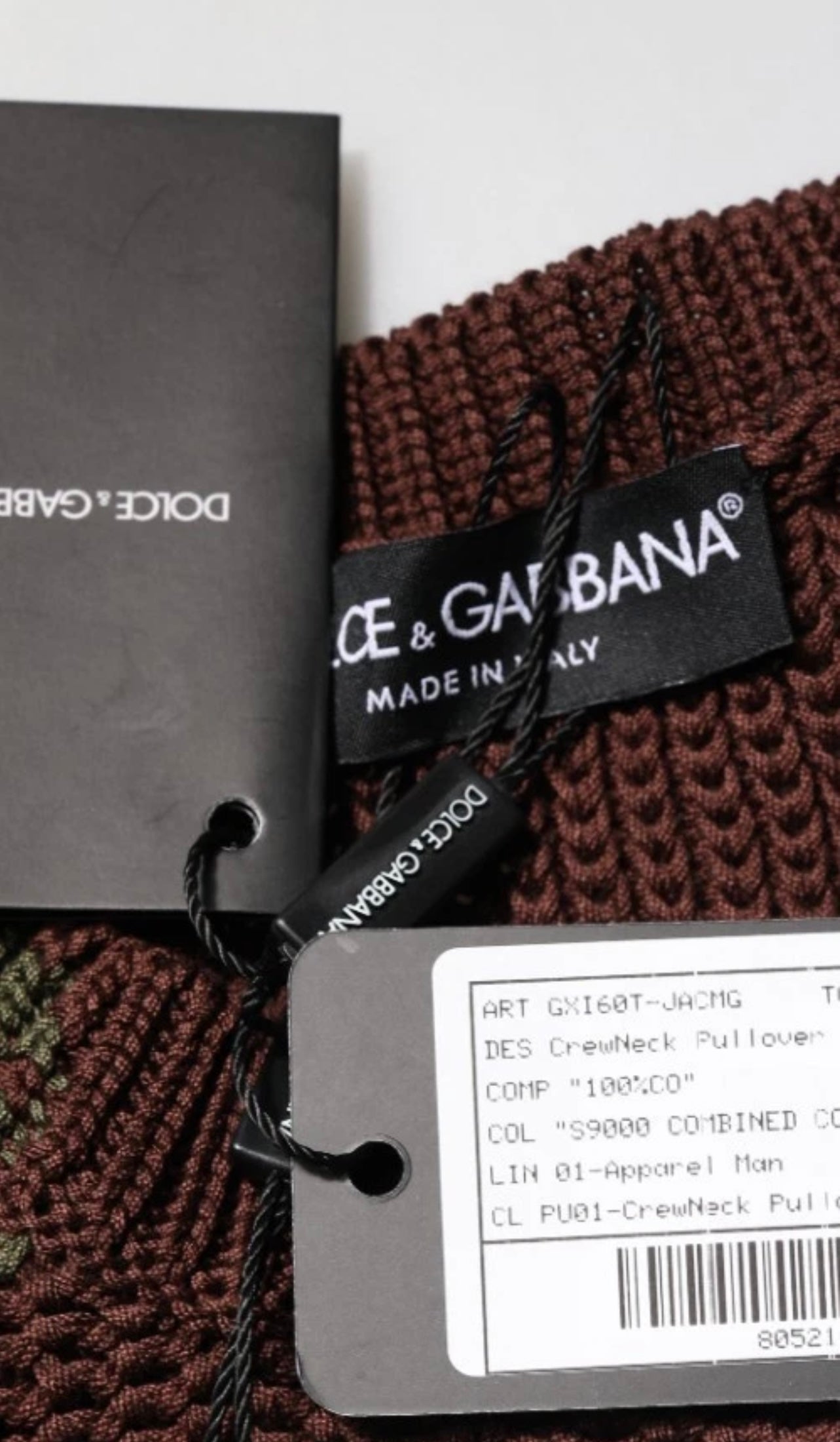 Мъжки пуловер Men’s abstract cotton sweater DOLCE & GABBANA GXI60T JACMG S9000