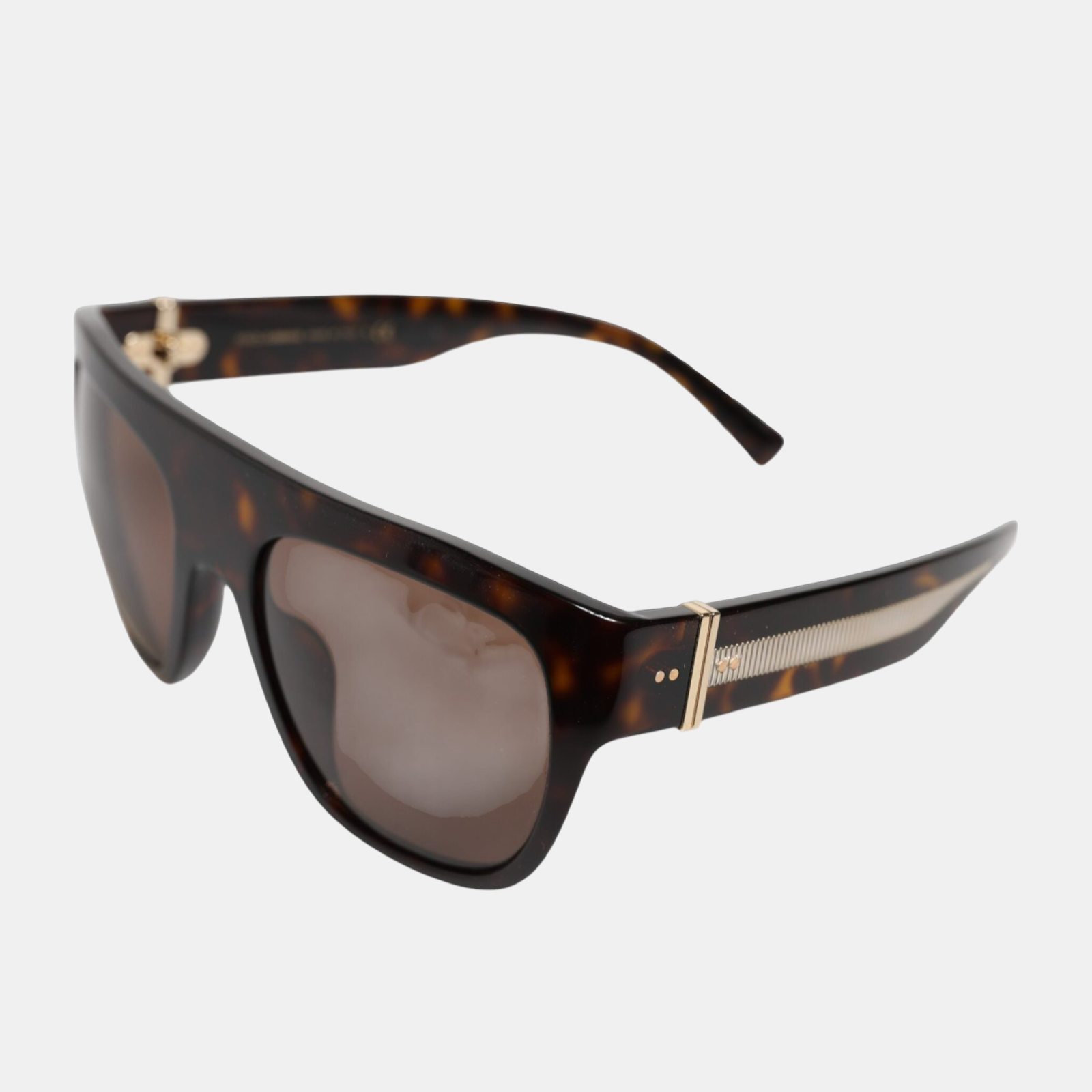 Dolce & Gabbana Dark Brown Havana DG4398F Square Frame Eyewear Sunglasses
