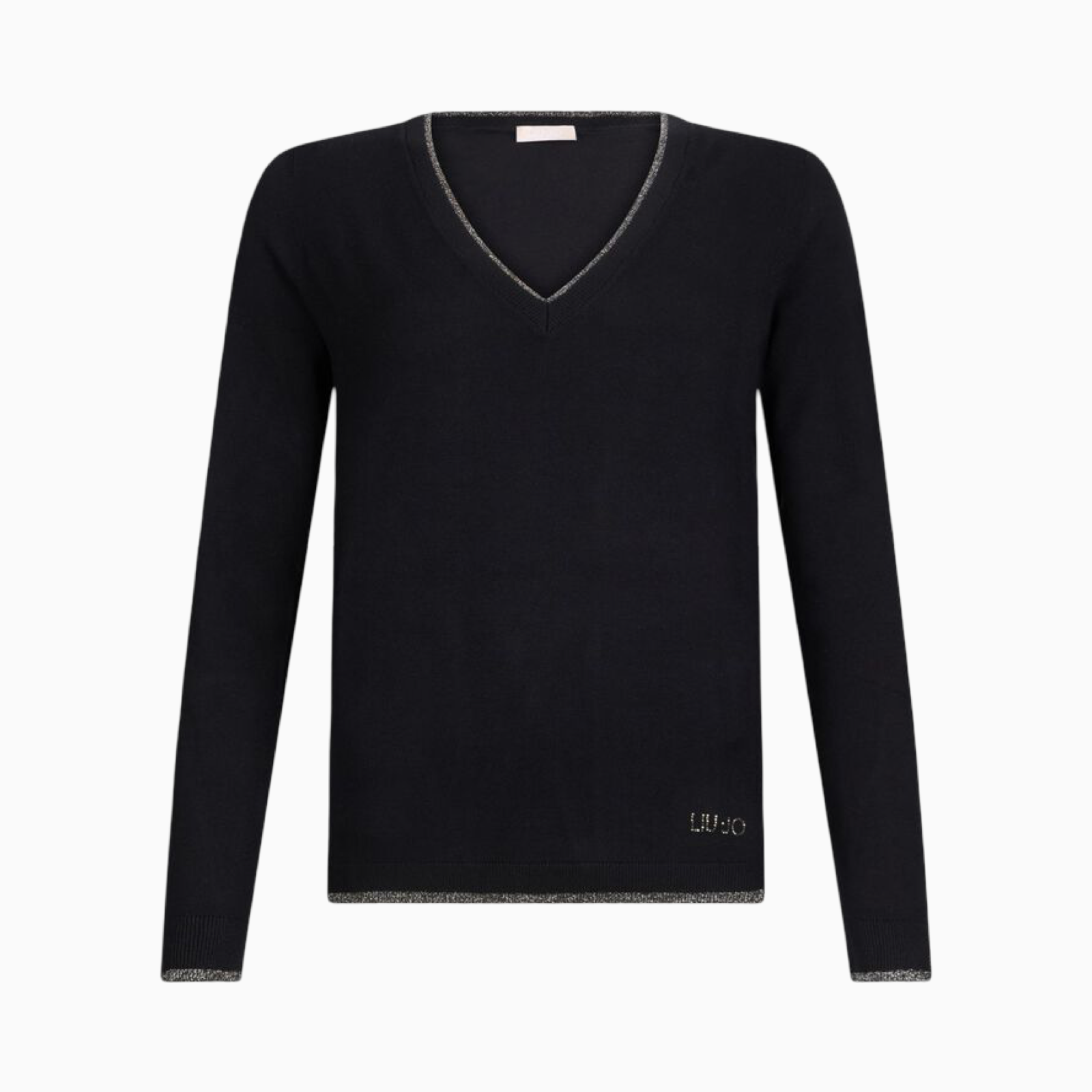Дамски черен пуловер Liu Jo Women Sweater MF5227 MS49I Back View