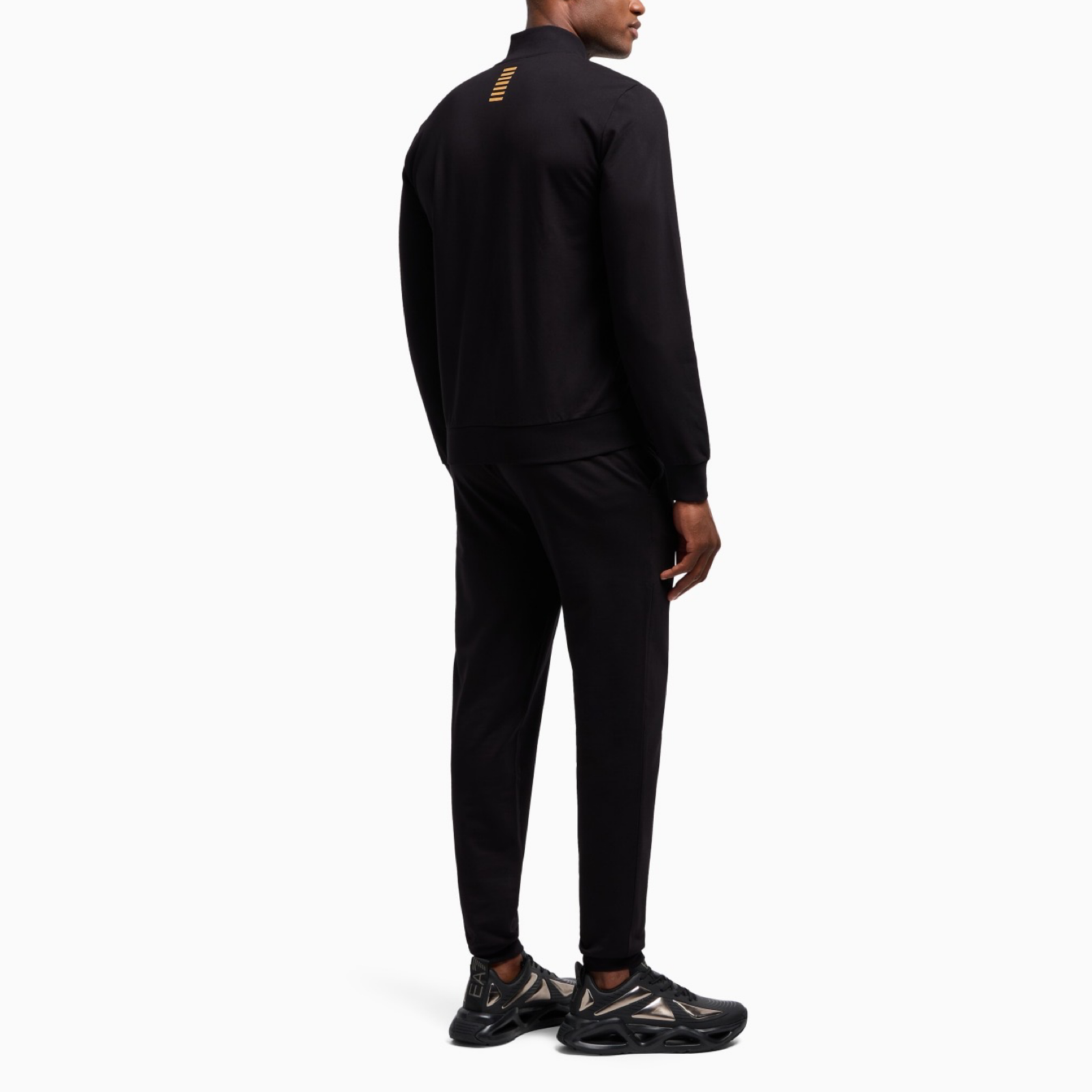 Мъжки черен екип EA7 Emporio Armani Men Tracksuit 8NPV60 PJVRZ Back View