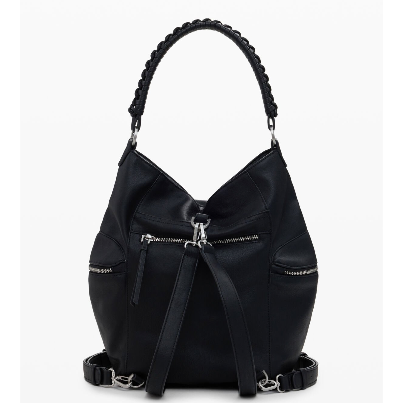 Дамска черна раница Desigual Women Rucksack 25WAKP07 Back View