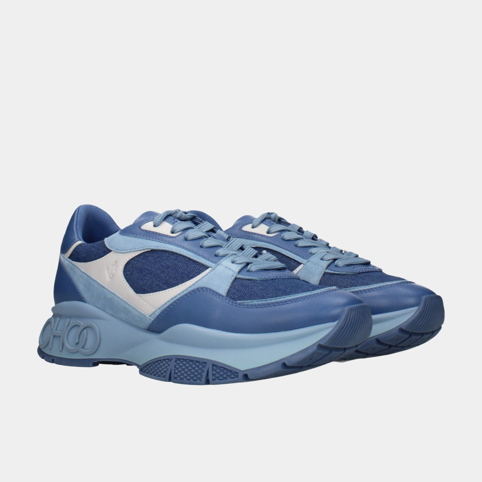 Jimmy Choo Landon Men Sneakers LANDONMODNSDENIMMIX Lateral View