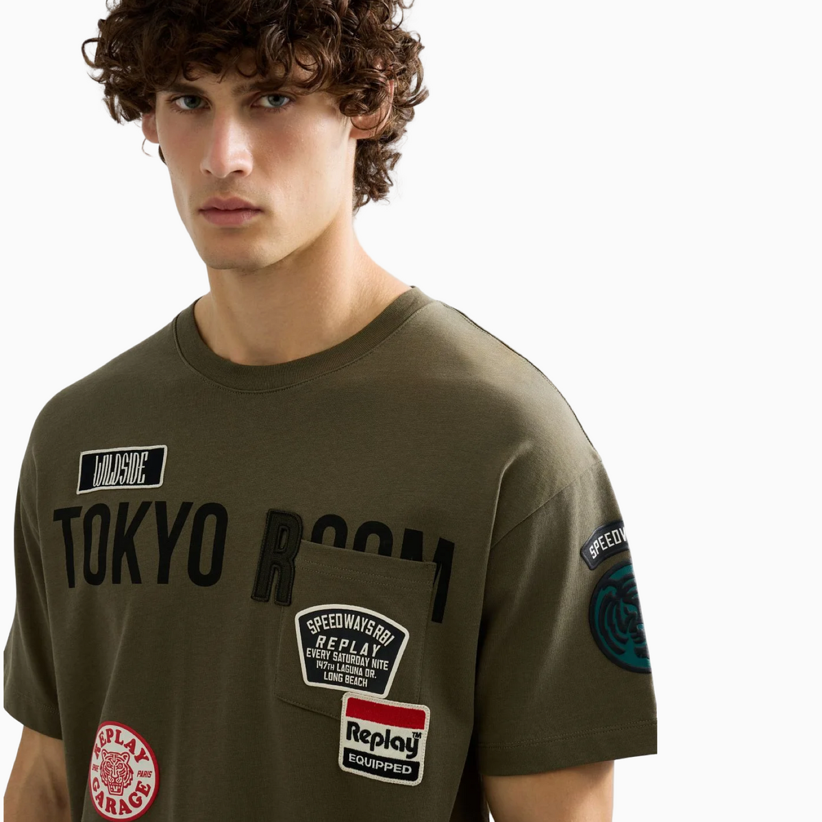 Мъжка тениска Replay Men T-shirt M13MA.000.7242KW-C00G Close-Up
