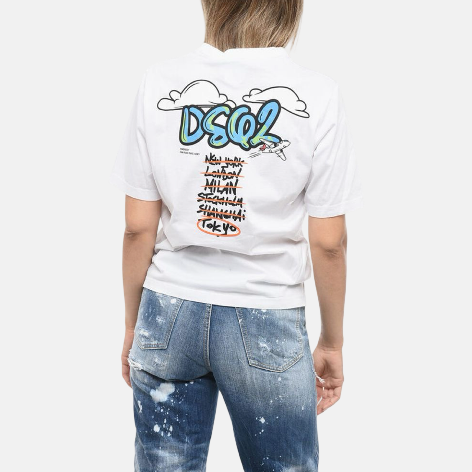 Dsquared² World Citizen Women T-Shirt Back View