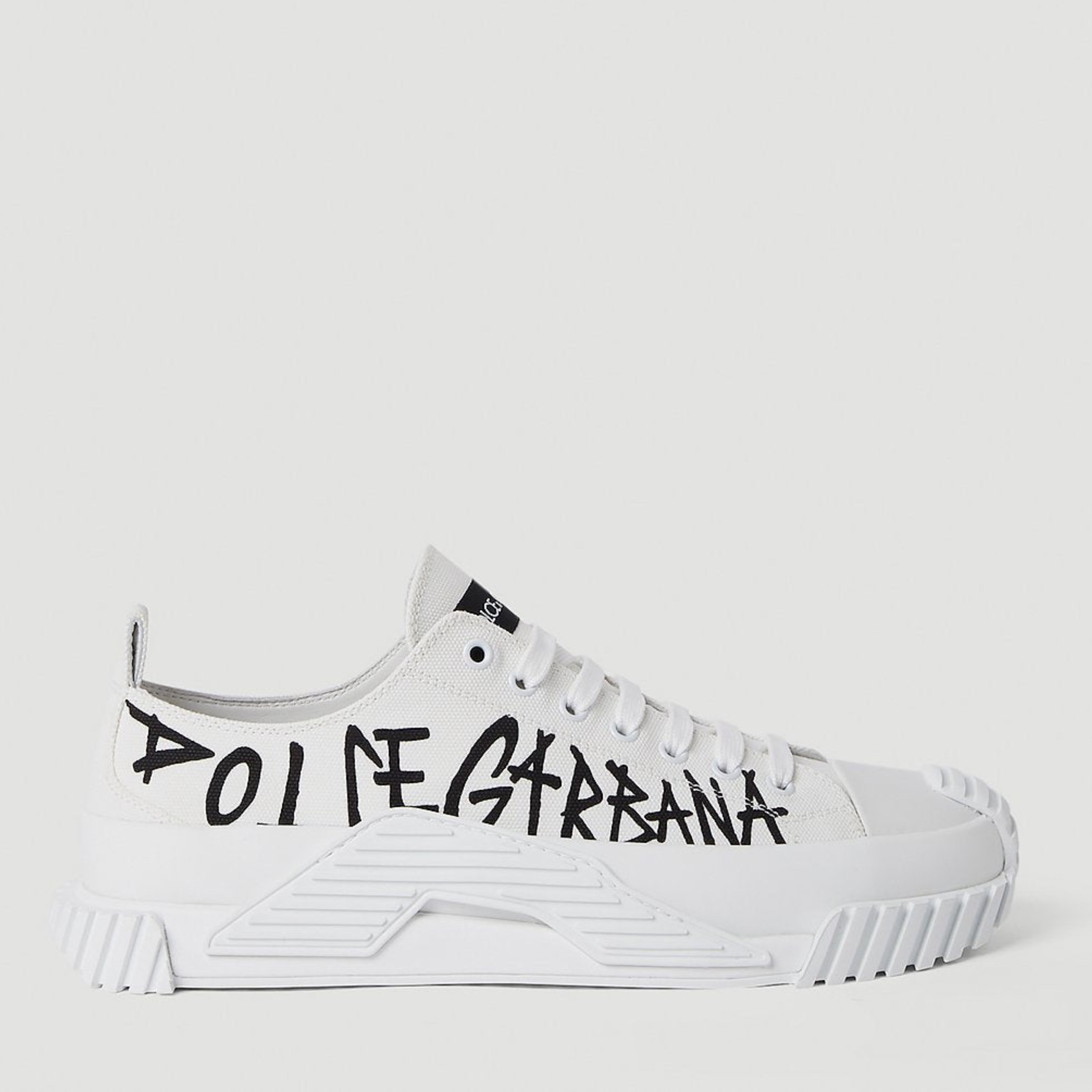 Мъжки кецове Dolce & Gabbana White Logo Graffiti Sneakers lateral view