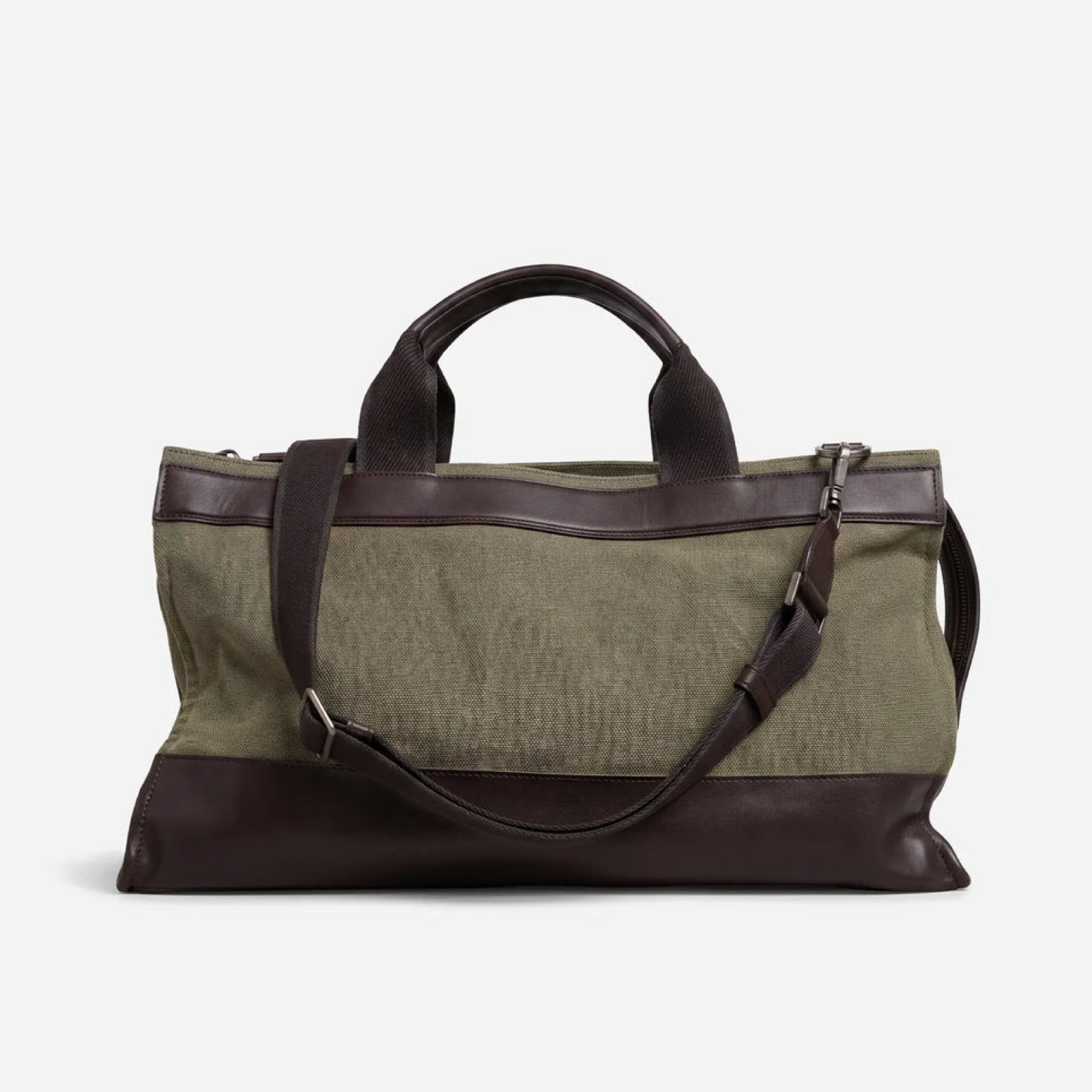 Dolce & Gabbana Military Green Two Tone Duffel Bag Back View