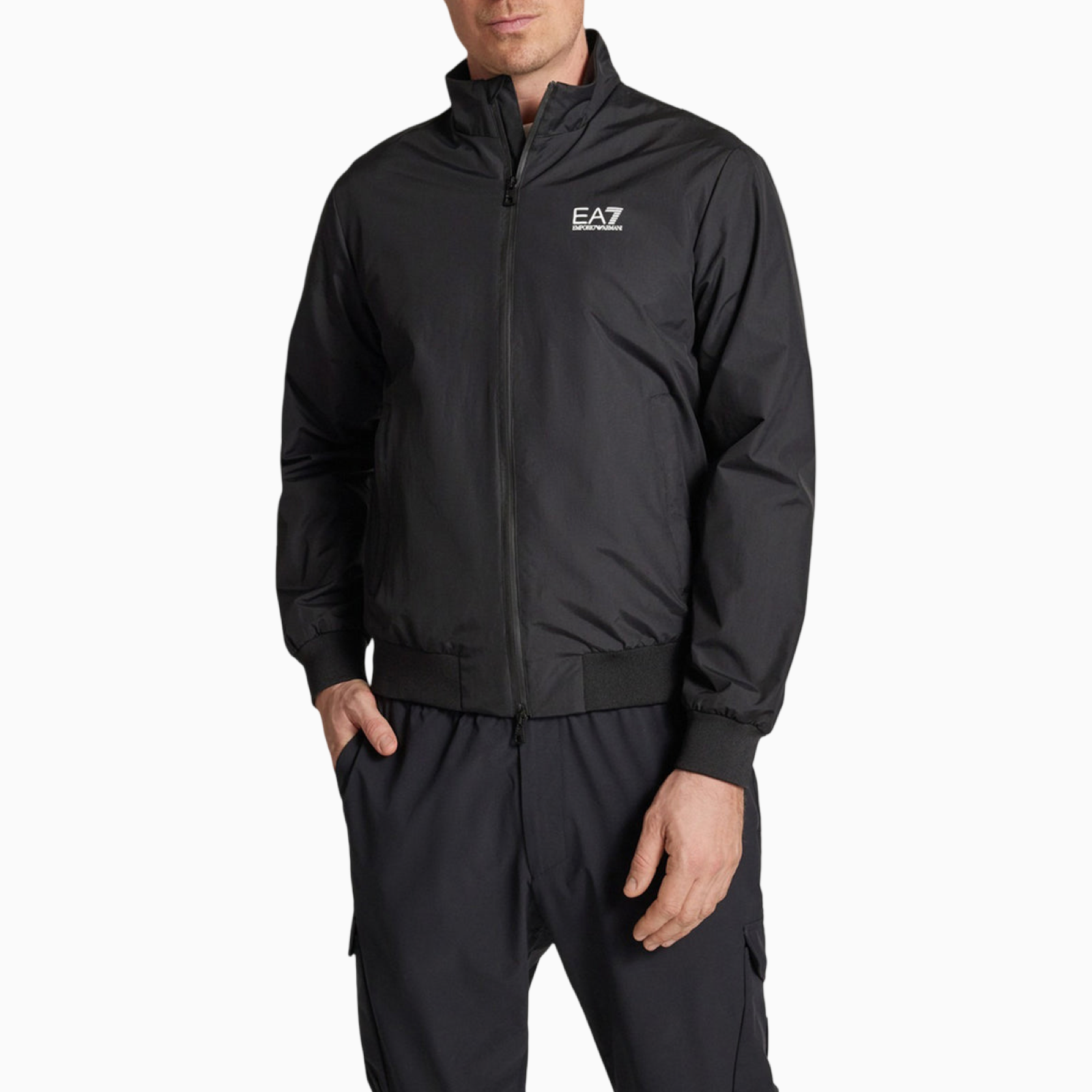 Мъжко черно яке EA7 Emporio Armani Men Jacket 7M000424 AF13569 UC001 Front View