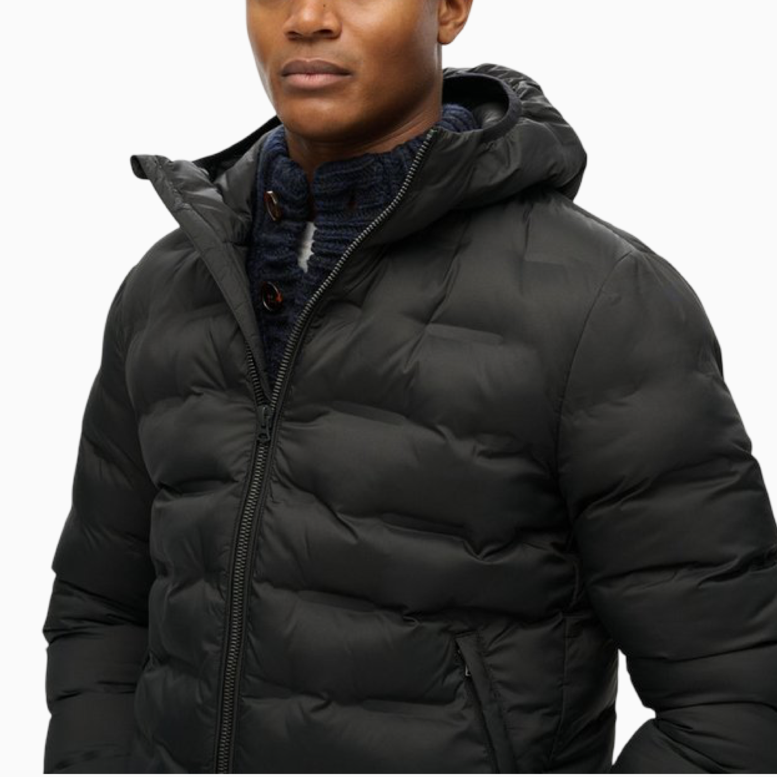 Мъжко черно яке Superdry Men Jacket 
M5012045A Close-Up