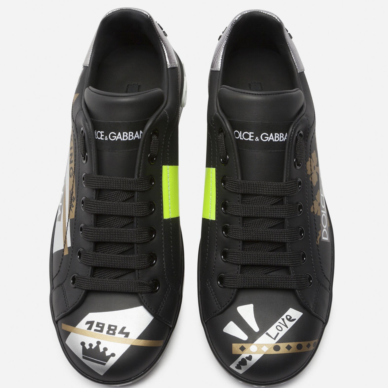 Dolce & Gabbana Portofino Milano Men Sneakers CS1570 AZ388 HNF57 Top View