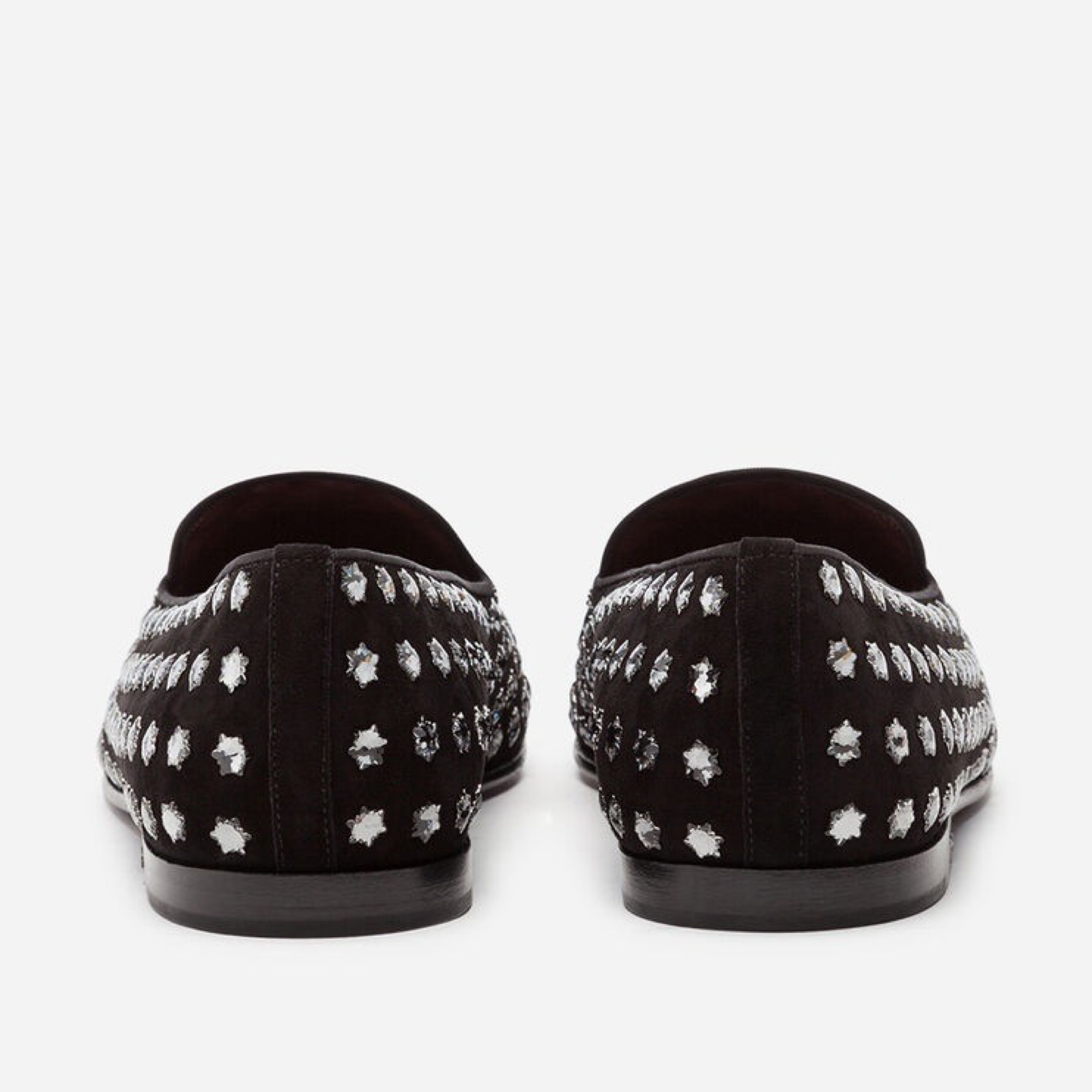Мъжки мокасини Dolce & Gabbana Crystal Embellished Men Loafers Heel View
