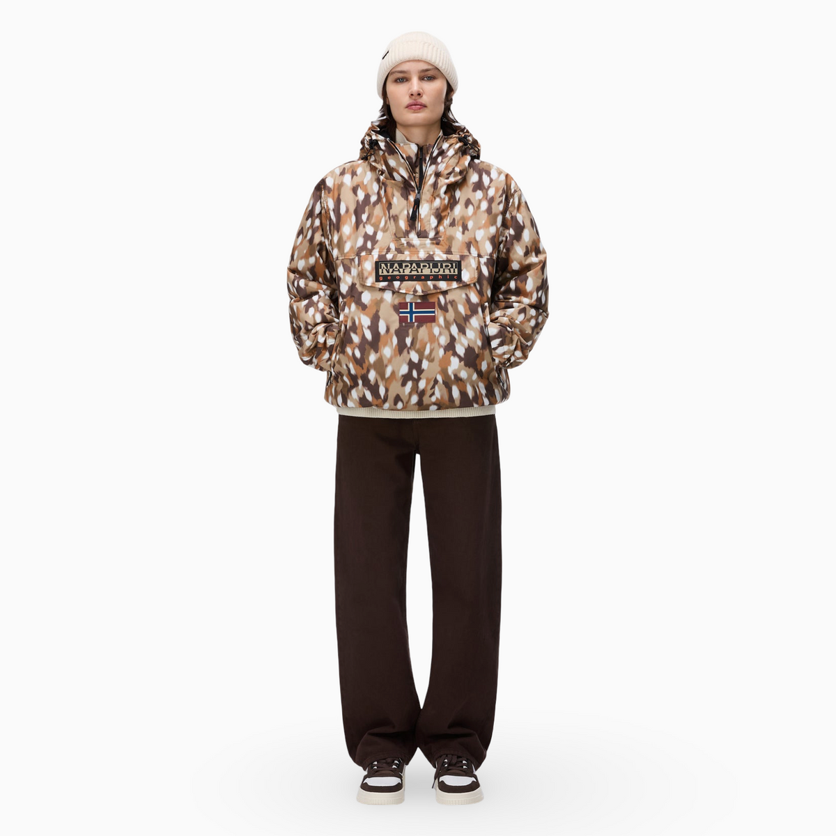 Анорак яке Napapijri Rainforest Next All Over Print Anorak Jacket NP0A8AHX FDW Front View
