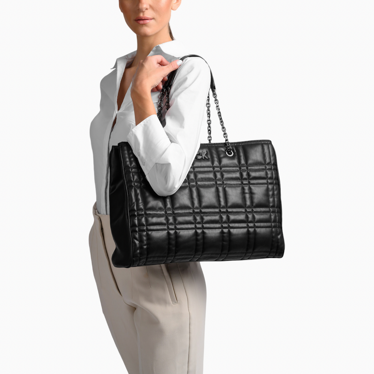Дамска чанта Calvin Klein Women Shopping Bag K60K609880 BAX Model View