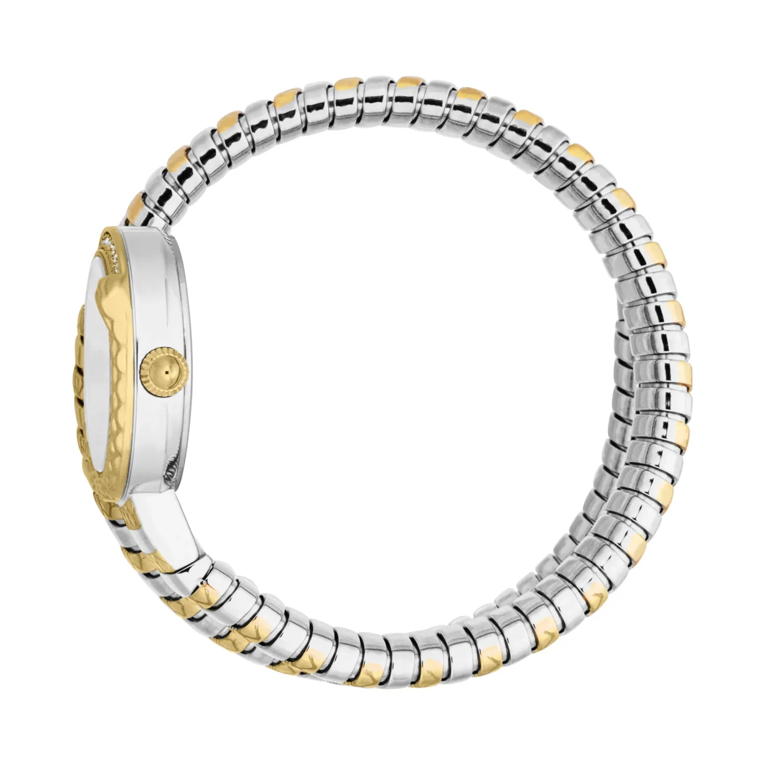 Дамски часовник Women’s watch Just Cavalli Signature Snake Cerchio JC1L301M0065 Two Tones YG Silver Grey