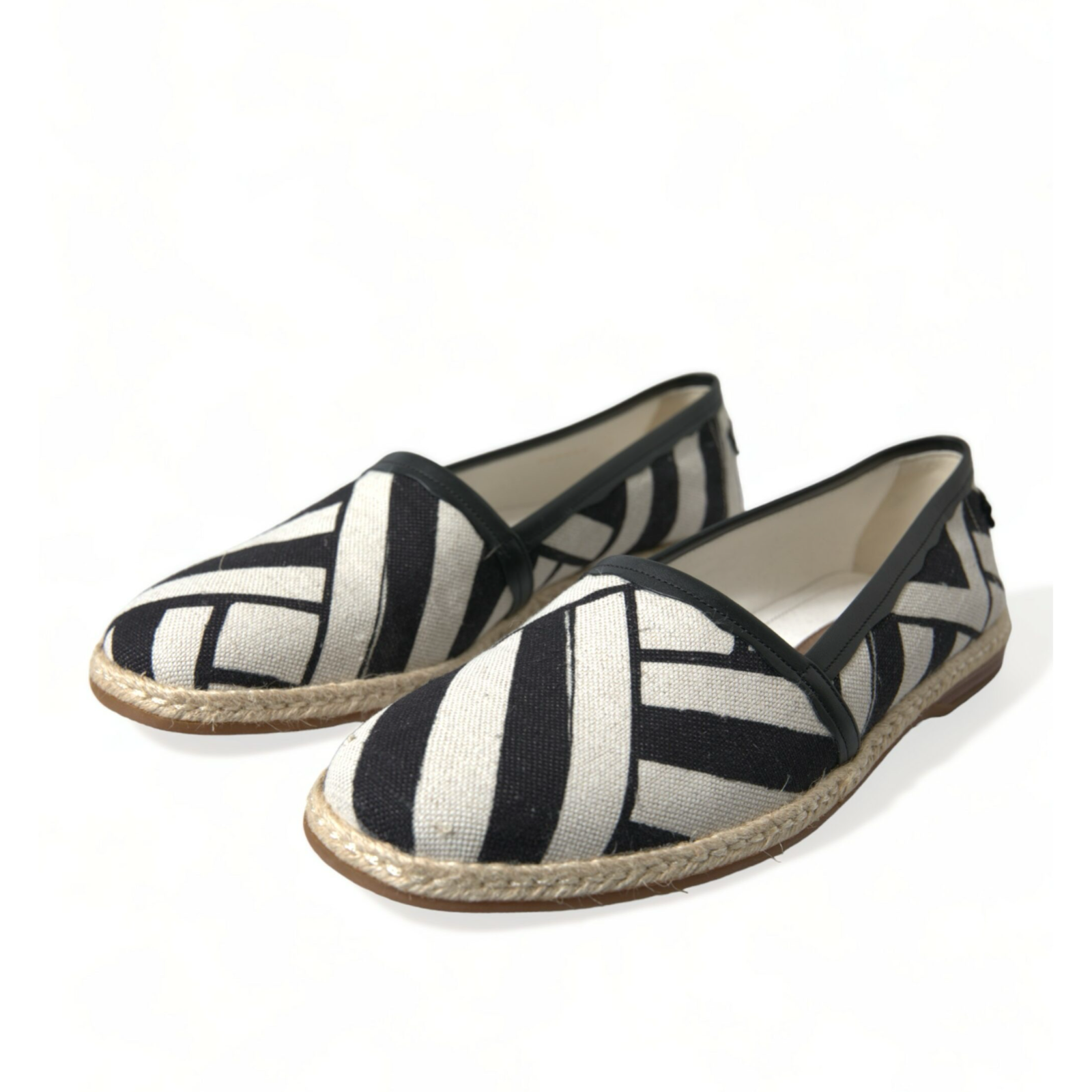 Мъжки еспадрили Dolce & Gabbana
Elegant Striped Leather Men Espadrilles angled view