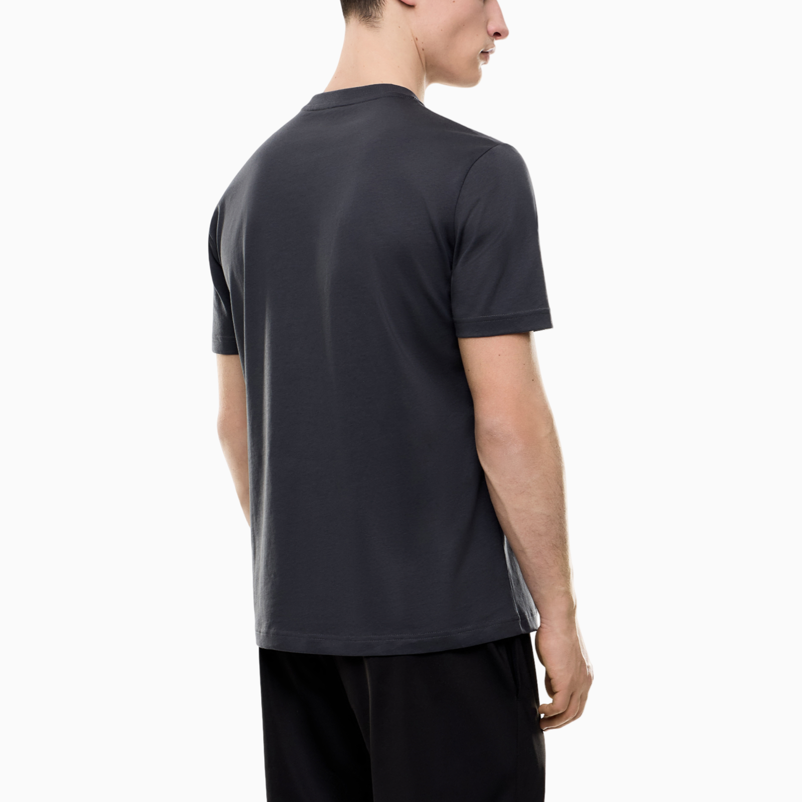 Мъжка сива тениска EA7 Emporio Armani Men T-shirt 7M001307 AF10375 U8111 Back View