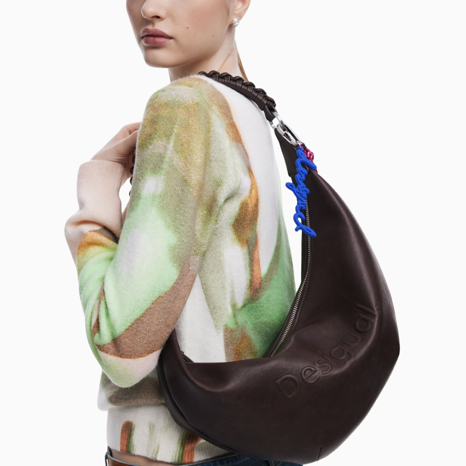 Дамска кафява чанта Desigual Women Handbag 25WAXPAX Model View