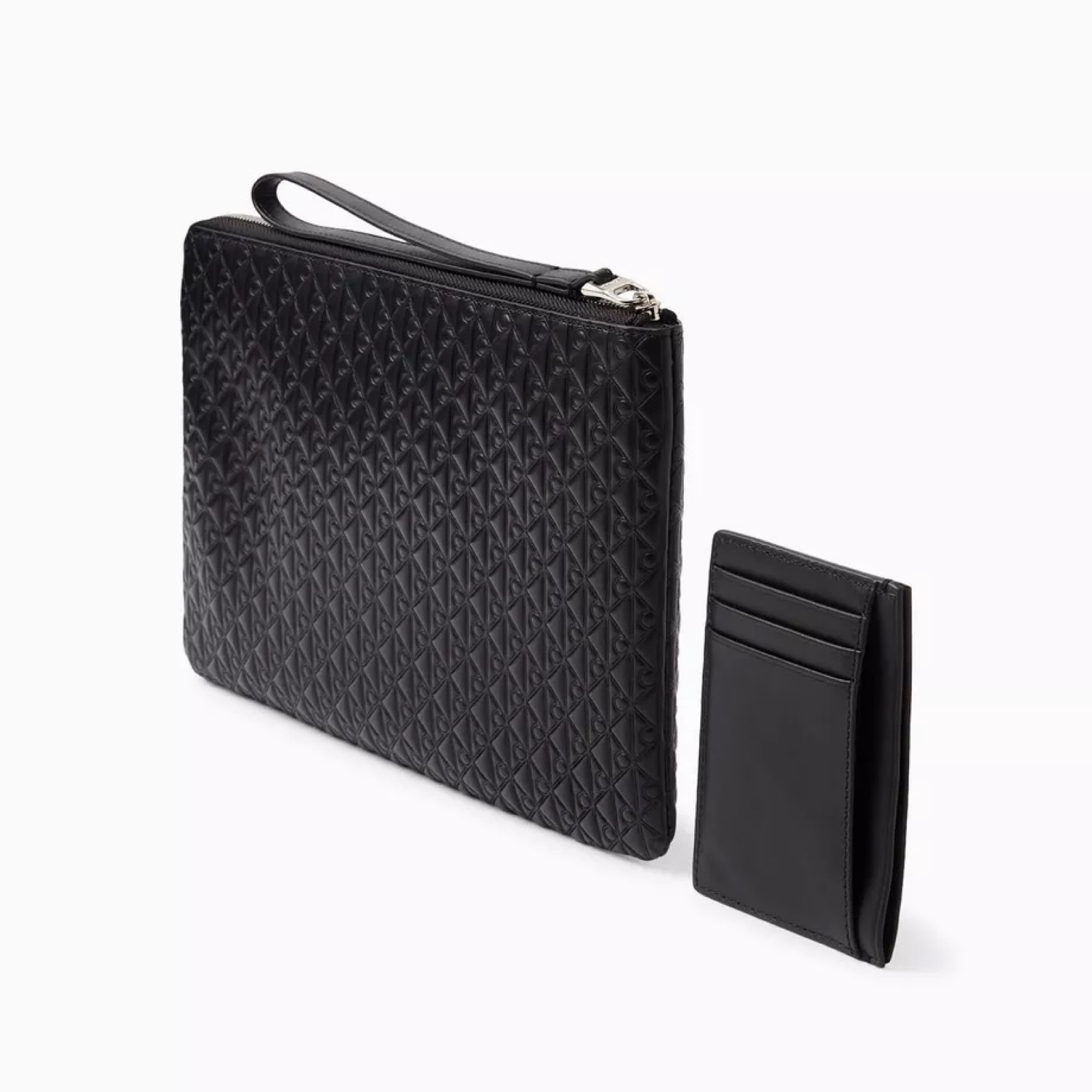 Мъжки подаръчен комплект клъч чанта и кардхолдър Calvin Klein Men Gift Set Clutch Bag LV04D0003G Side View