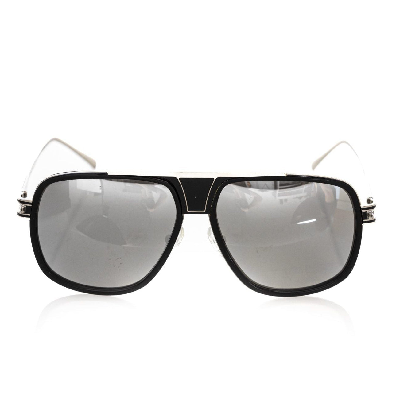 Мъжки слънчеви очила Frankie Morello Men Sunglasses FEMF8017US FR-02 NERO/SILVER Front View
