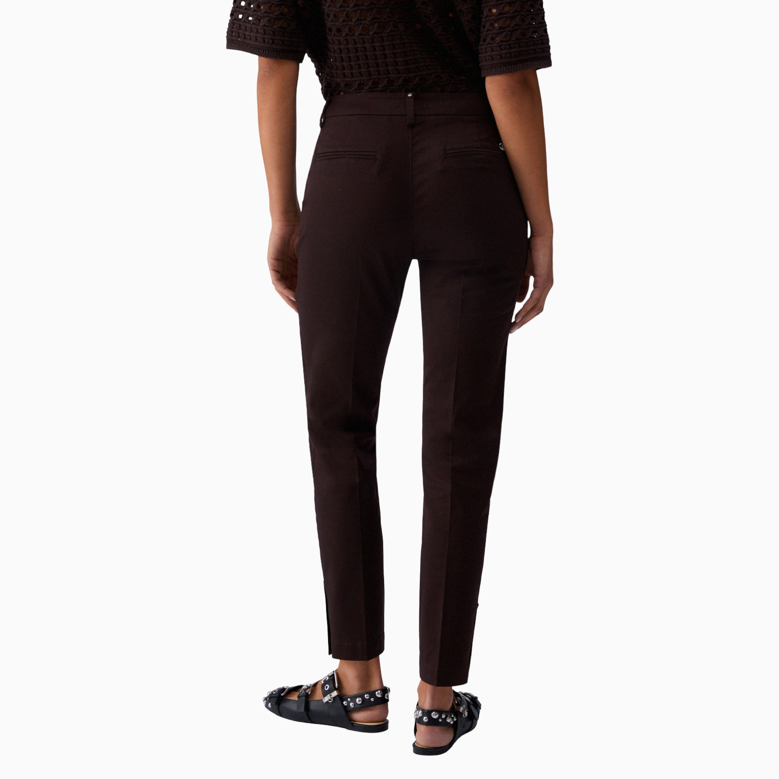 Дамски кафяв панталон Liu Jo Chinohose Women Trousers WA6474 T373A 91109 Back View