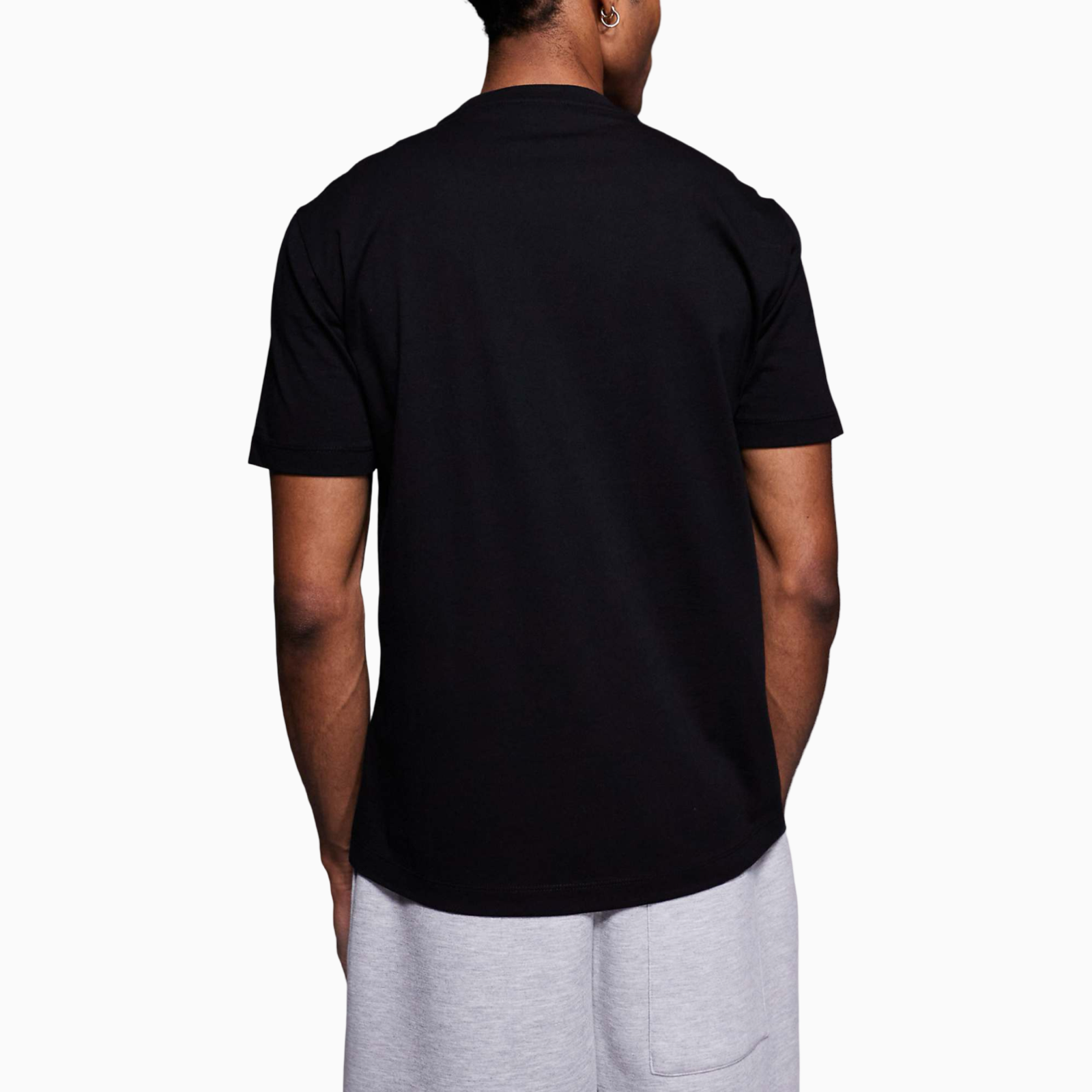 Мъжка черна тениска EA7 Emporio Armani Men T-shirt 7M001412 AF22264 UC001 Back View
