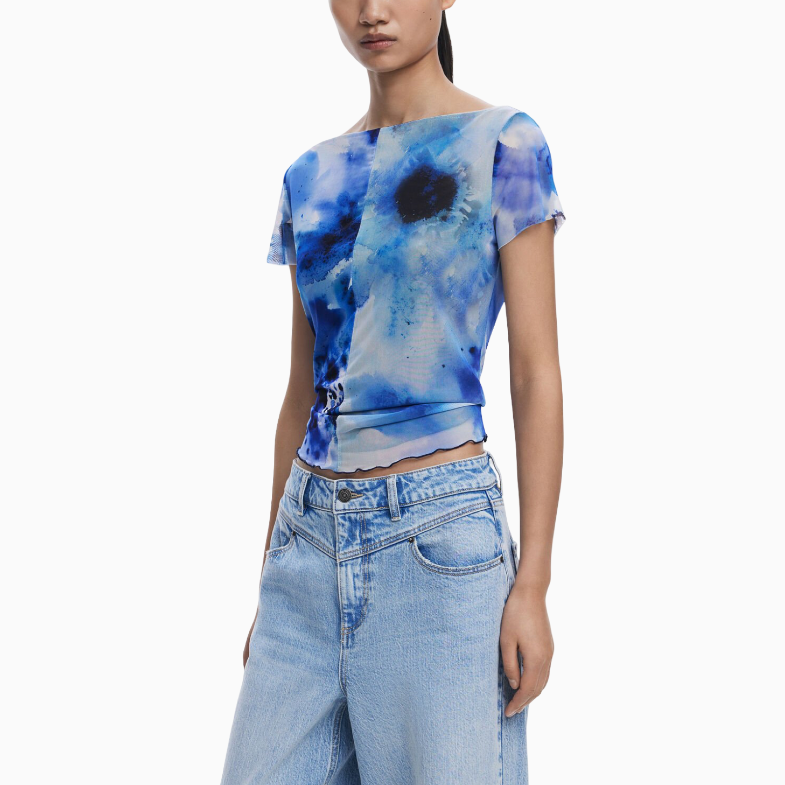 Дамска тениска Desigual 25WWTKX7 Side View