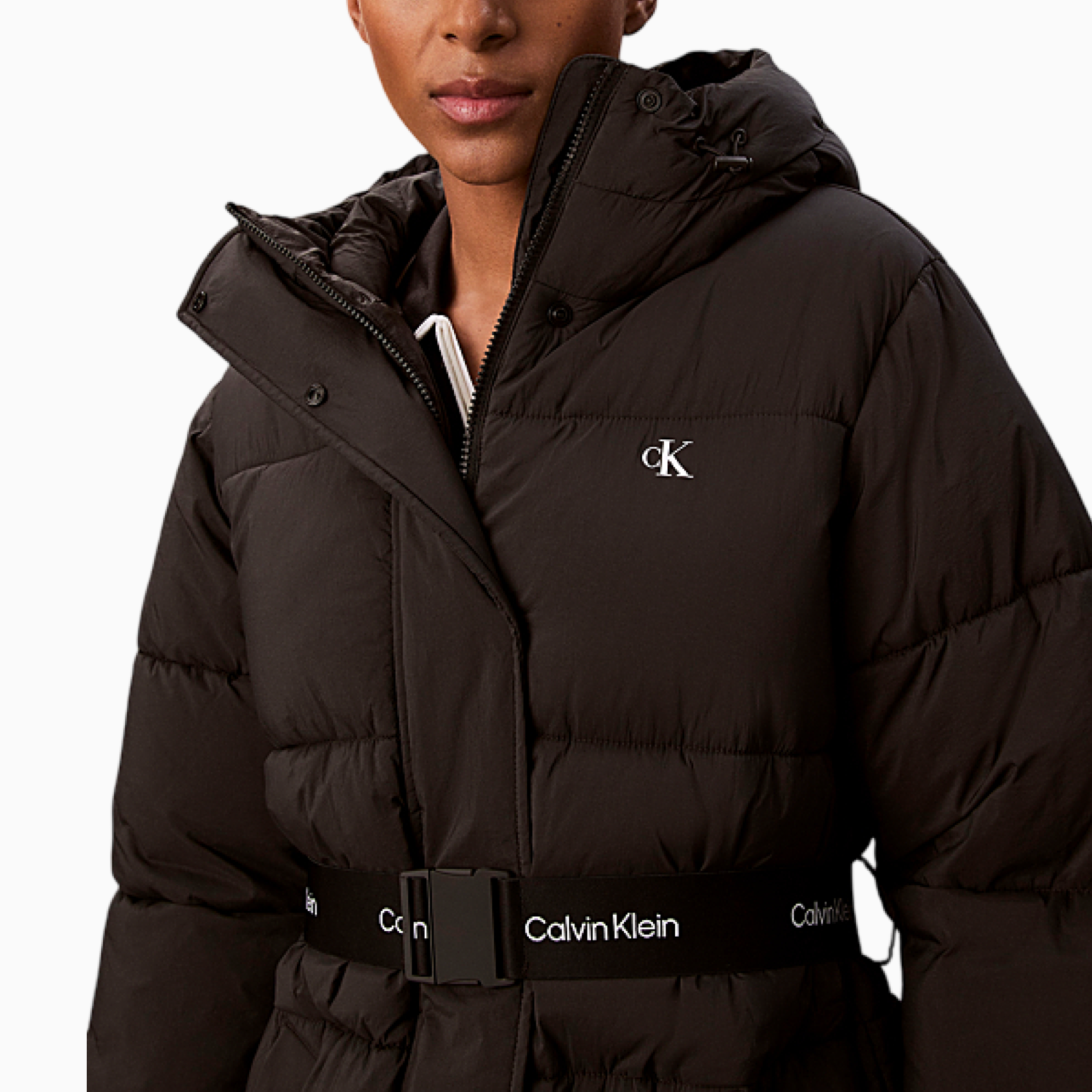 Дамско черно яке Calvin Klein Jeans Women Jacket LV047D507G Close-Up