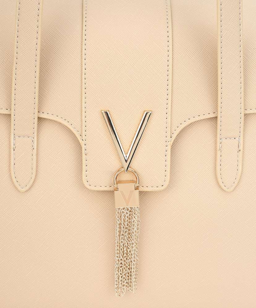 Дамска голяма чанта в бежово Women’s shoulder bag Valentino Divina SA VBS1IJ12 Beige