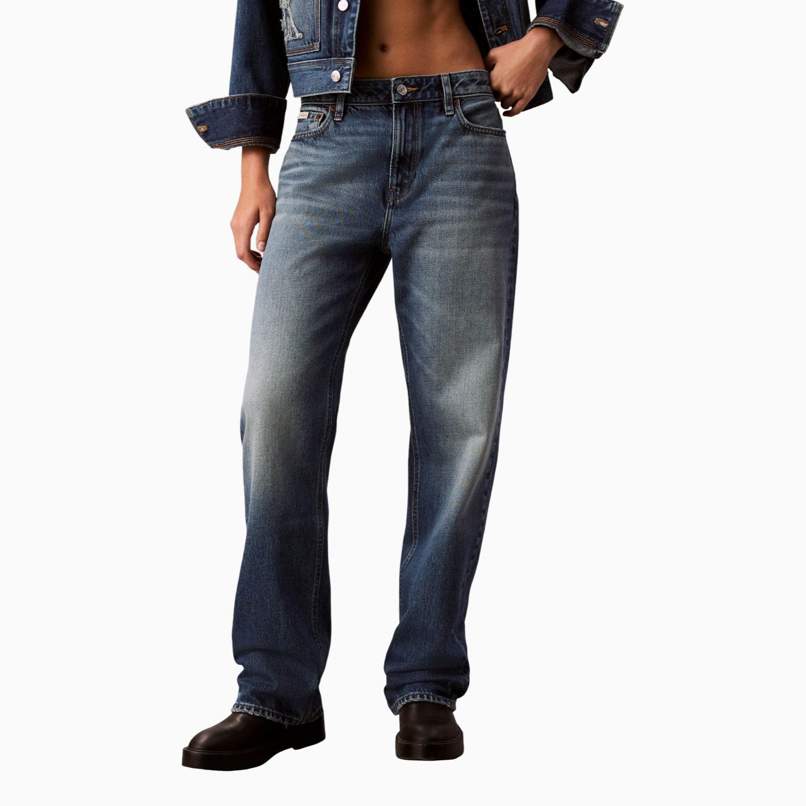 Дамски дънки Calvin Klein Jeans Women Jeans LV047E704G Front View