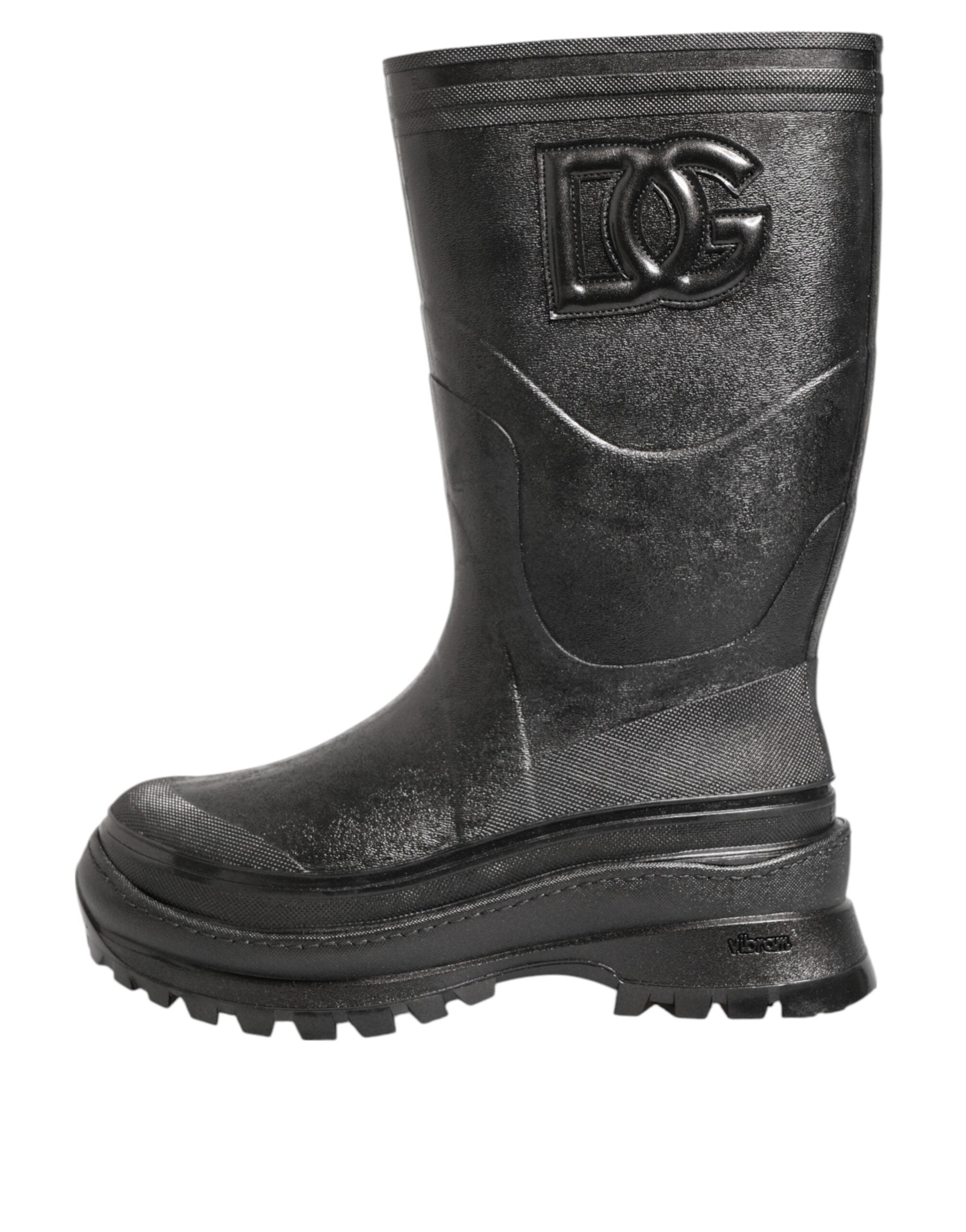 Мъжки гумени ботуши Men’s rain rubber boots DOLCE & GABBANA A70051 AQ455 80999 Black lateral view